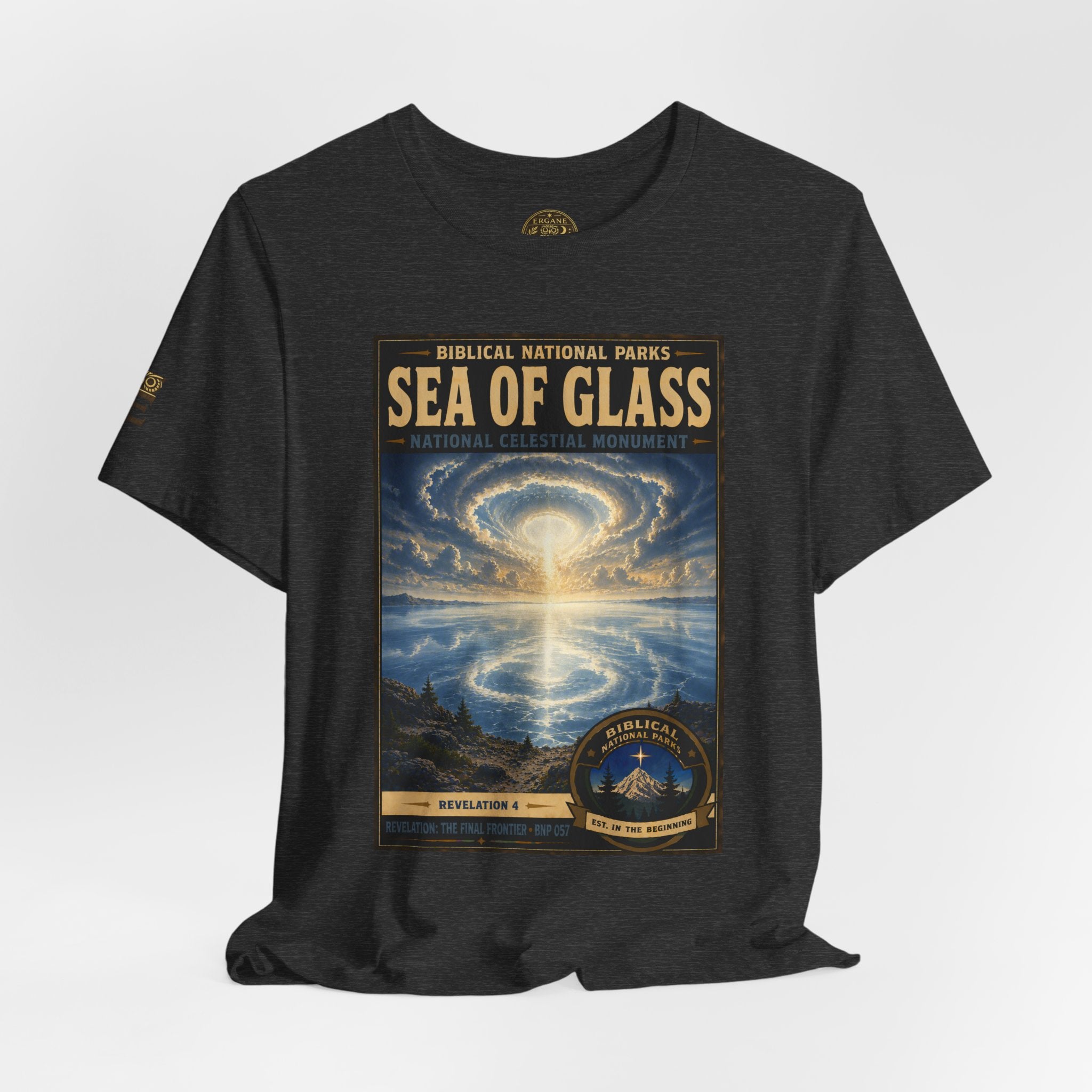 Biblical National Parks Collection X- #057/061 - Revelation: The Final Frontier | Revelation 4 | Vintage nature poster Tee | Biblical national parks graphic shirt