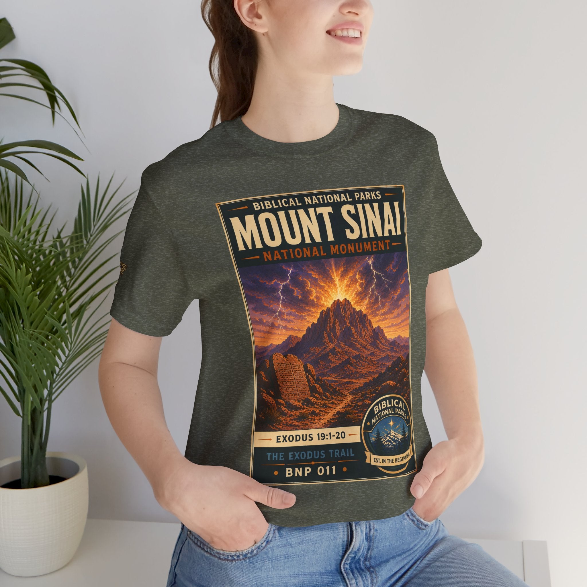 Biblical National Parks Collection II- The Exodus Trail #011/013 Exodus 19: 1-20 | Vintage nature poster Tee | Biblical national parks graphic shirt