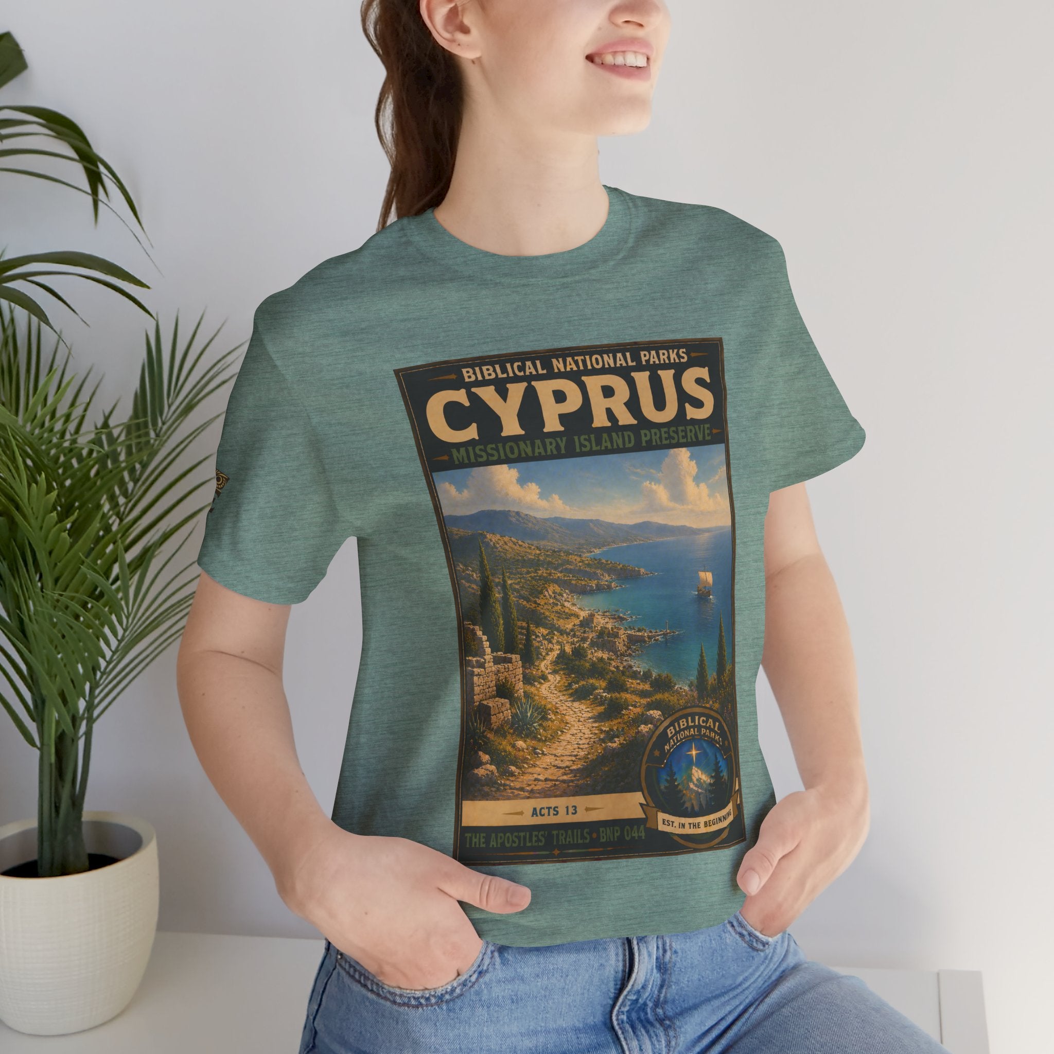 Biblical National Parks Collection VIII- The Apostles' Trails #044/049 | Acts 13 | Vintage nature poster Tee | Biblical national parks graphic shirt