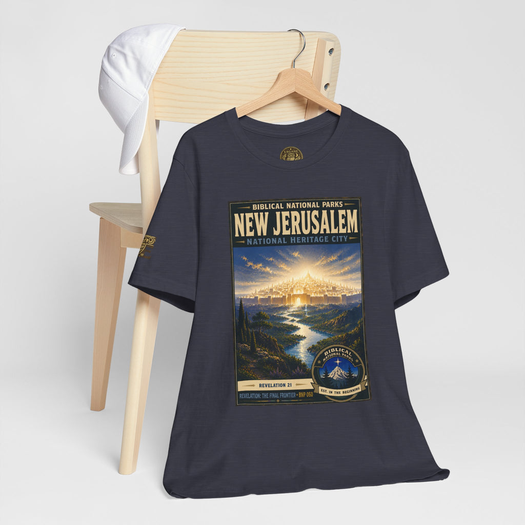 Biblical National Parks Collection X- #060/061 - Revelation: The Final Frontier | Revelation 21 | Vintage nature poster Tee | Biblical national parks graphic shirt 2