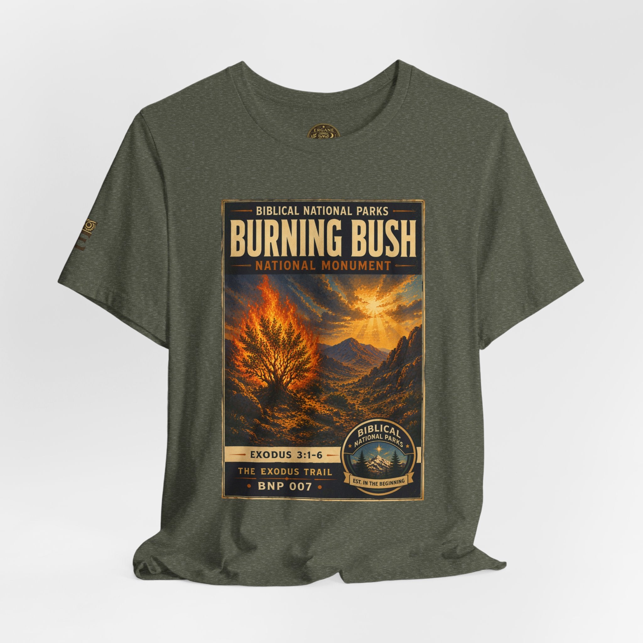 Biblical National Parks Collection II- The Exodus Trail #007/013 Exodus 3: 1-6 | Vintage nature poster Tee | Biblical national parks graphic shirt