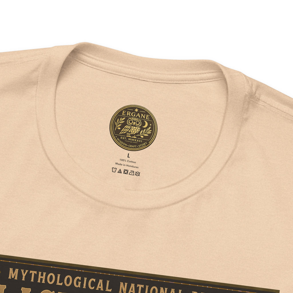 Mythological National Parks Collection III- #028-028 - Heros & Monsters | Vintage nature poster Tee | Mythological National Parks graphic shirt