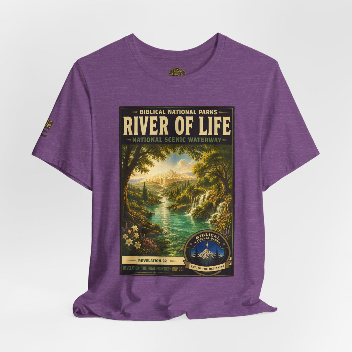 Biblical National Parks Collection X- #061/061 - Revelation: The Final Frontier | Revelation 22 | Vintage nature poster Tee | Biblical national parks graphic shirt 2