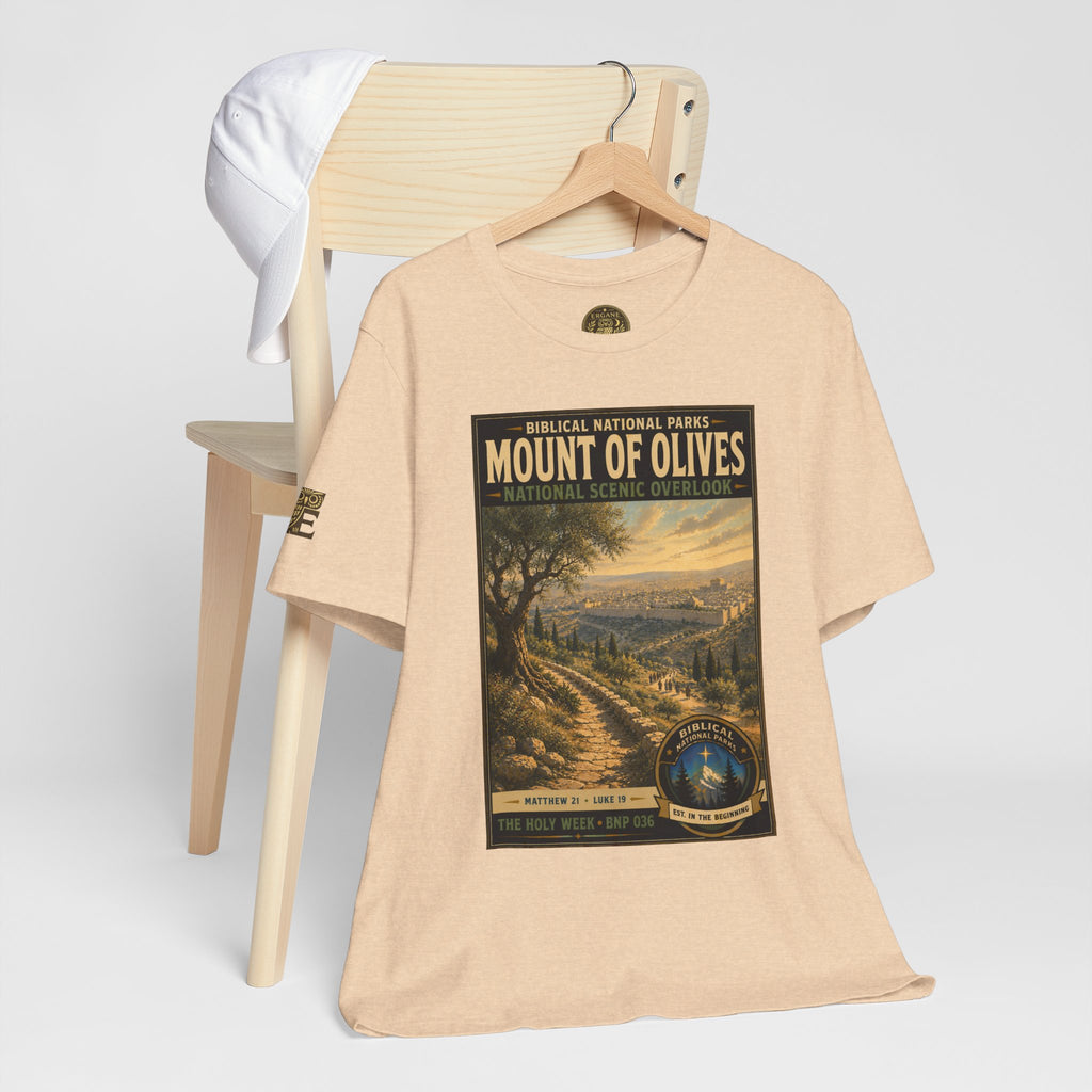Biblical National Parks Collection VII- The Holy Week #036/041 | Matthew 21 - Luke 19 | Vintage nature poster Tee | Biblical national parks graphic shirt