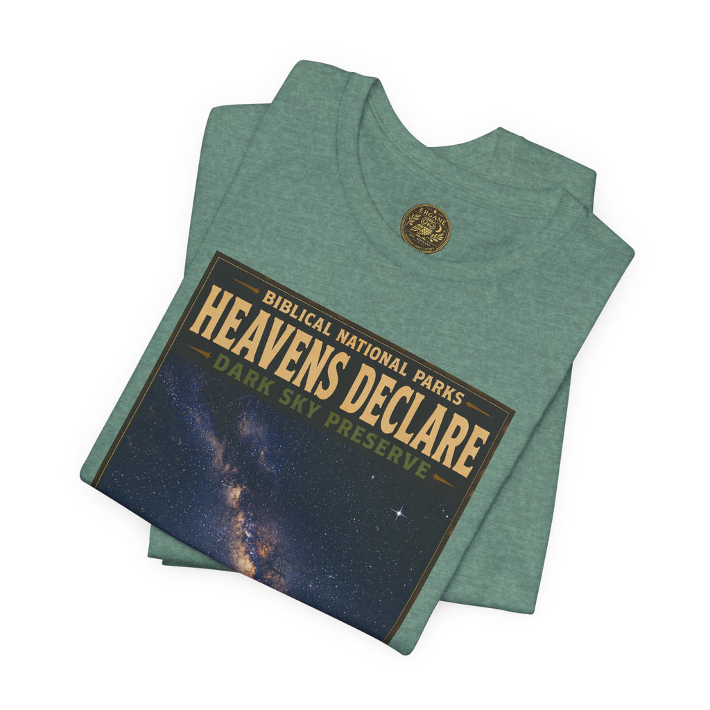 Biblical National Parks Collection IX- #054/054 -Psalms & Sacred Landscapes | Psalm 19:1 | Vintage nature poster Tee | Biblical national parks graphic shirt