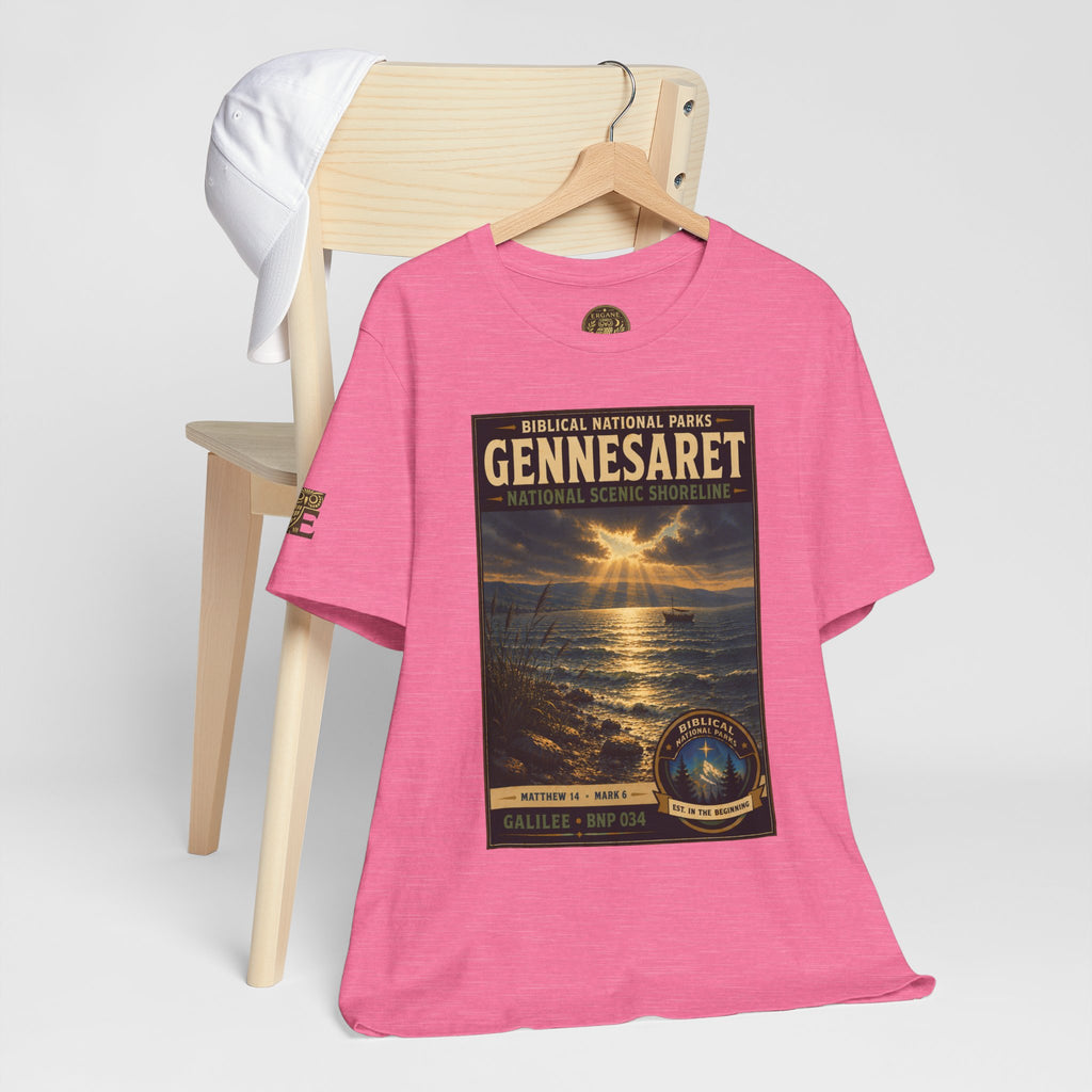 Biblical National Parks Collection VI- Galilee #034/035 Matthew 14 - Mark 6 | Vintage nature poster Tee | Biblical national parks graphic shirt