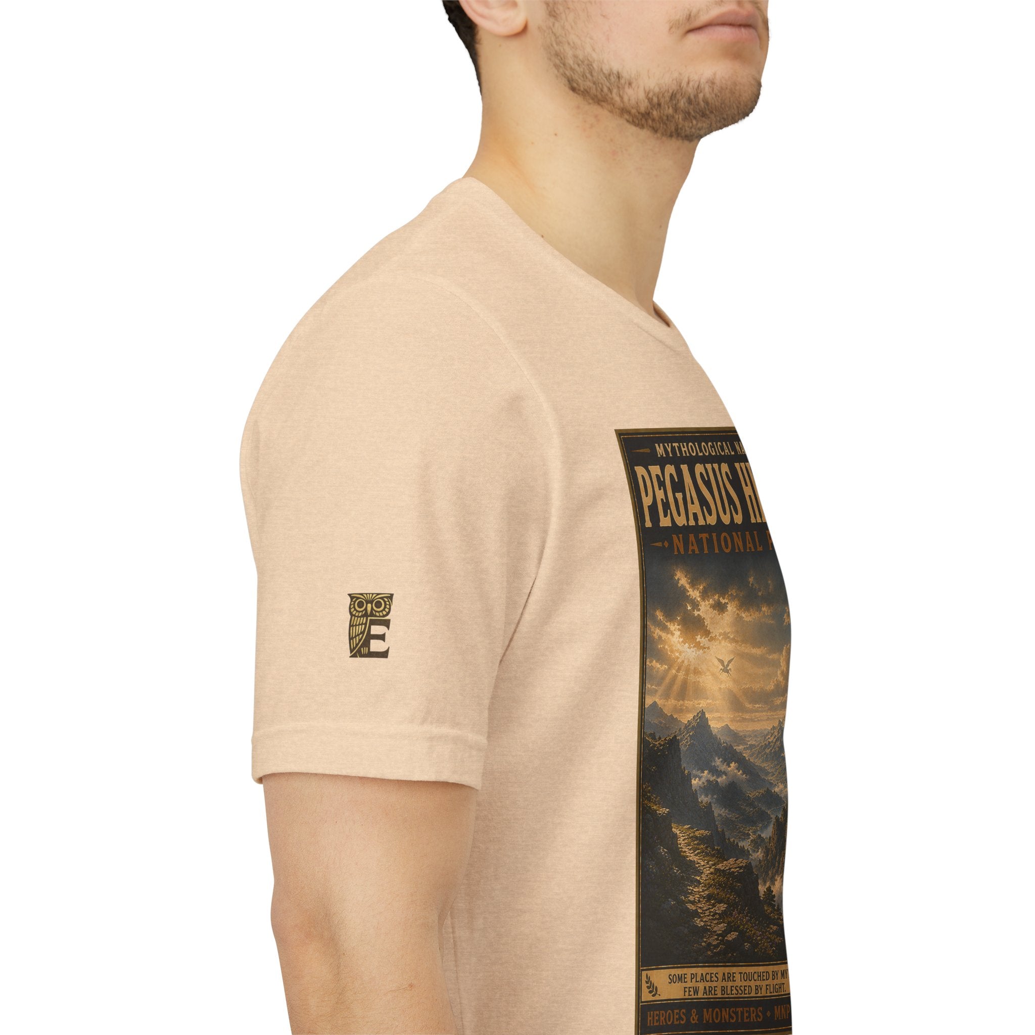 Mythological National Parks Collection III- #020-028 - Heros & Monsters | Vintage nature poster Tee | Mythological National Parks graphic shirt