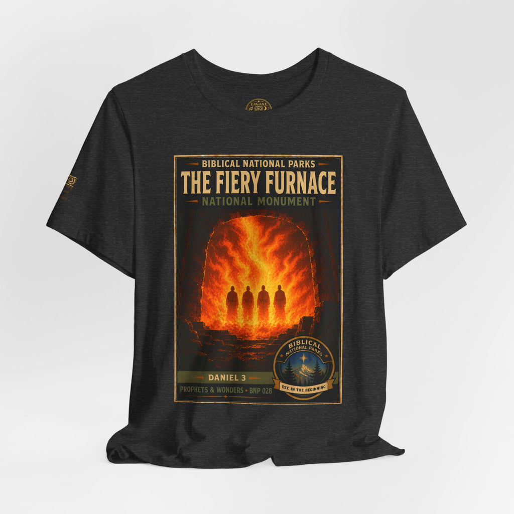 Biblical National Parks Collection V- Prophets & Wonders #028/030 Daniel 3 | Vintage nature poster Tee | Biblical national parks graphic shirt