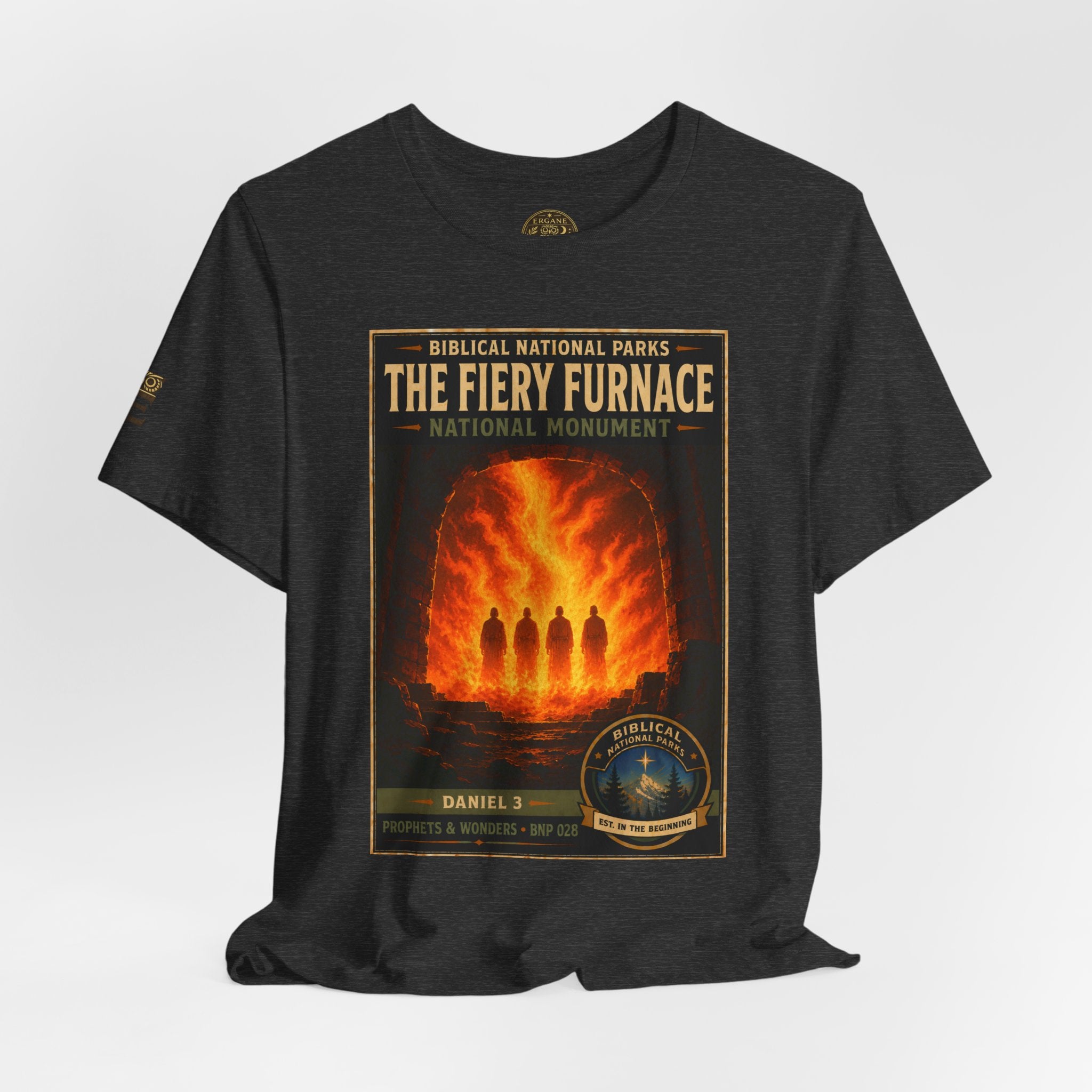 Biblical National Parks Collection V- Prophets & Wonders #028/030 Daniel 3 | Vintage nature poster Tee | Biblical national parks graphic shirt