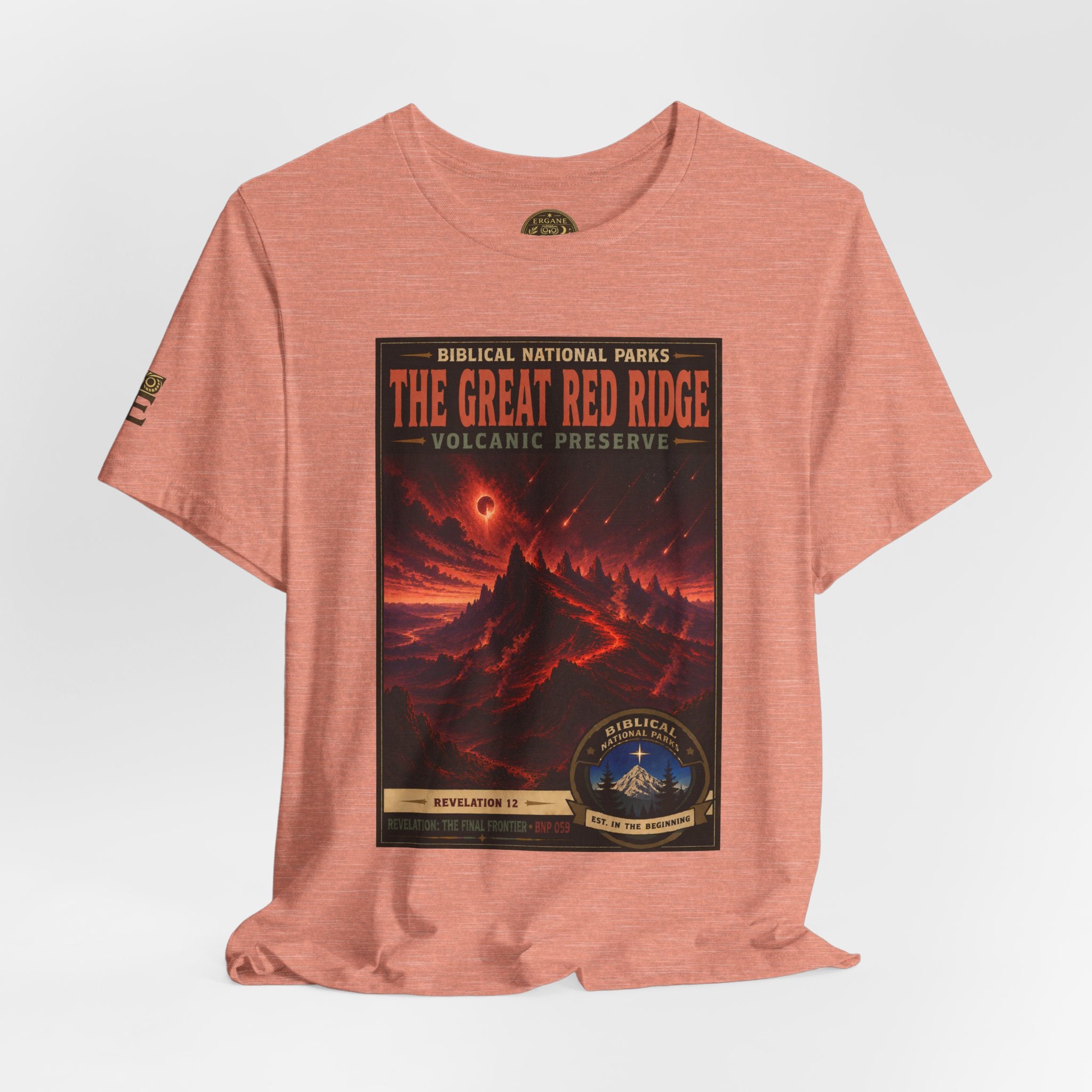 Biblical National Parks Collection X- #059/061 - Revelation: The Final Frontier | Revelation 12 | Vintage nature poster Tee | Biblical national parks graphic shirt