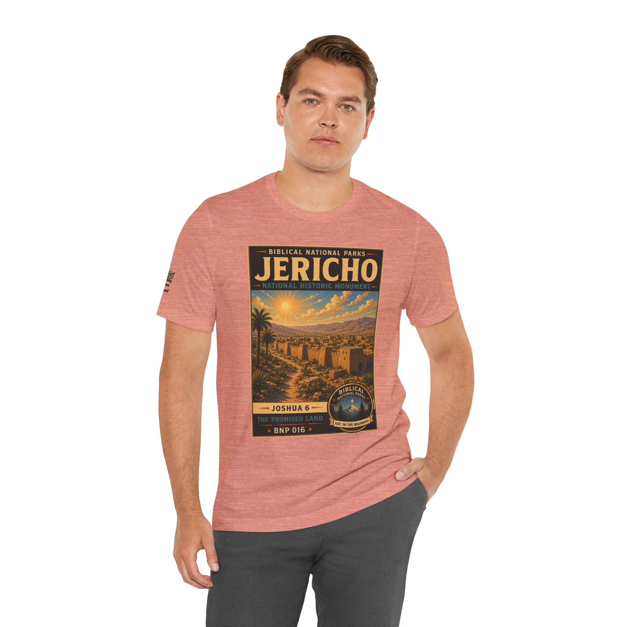 Biblical National Parks Collection III- The Promised Land #016/018 Joshua 6 | Vintage nature poster Tee | Biblical national parks graphic shirt