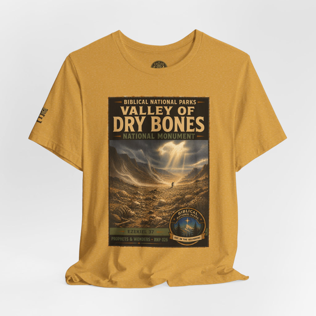 Biblical National Parks Collection V- Prophets & Wonders #026/030 Ezekiel 37  | Vintage nature poster Tee | Biblical national parks graphic shirt
