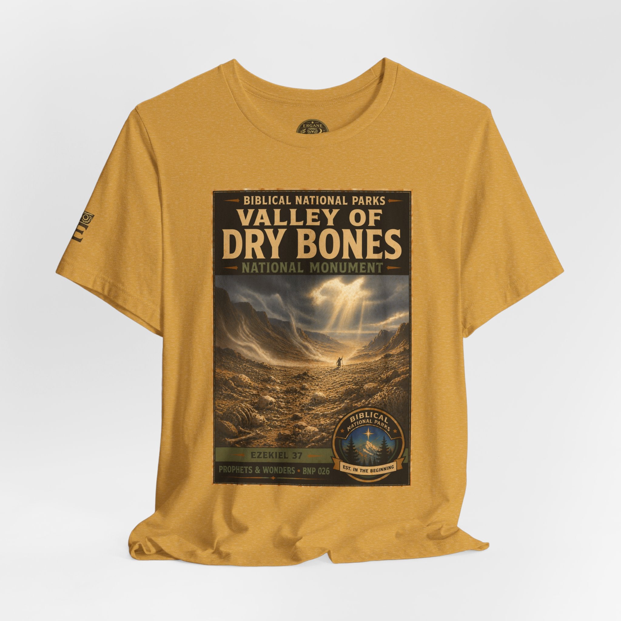 Biblical National Parks Collection V- Prophets & Wonders #026/030 Ezekiel 37  | Vintage nature poster Tee | Biblical national parks graphic shirt