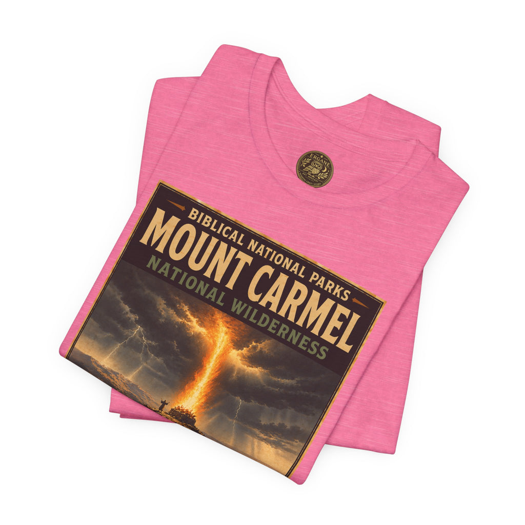 Biblical National Parks Collection V- Prophets & Wonders #025/030 1 Kings 18 | Vintage nature poster Tee | Biblical national parks graphic shirt