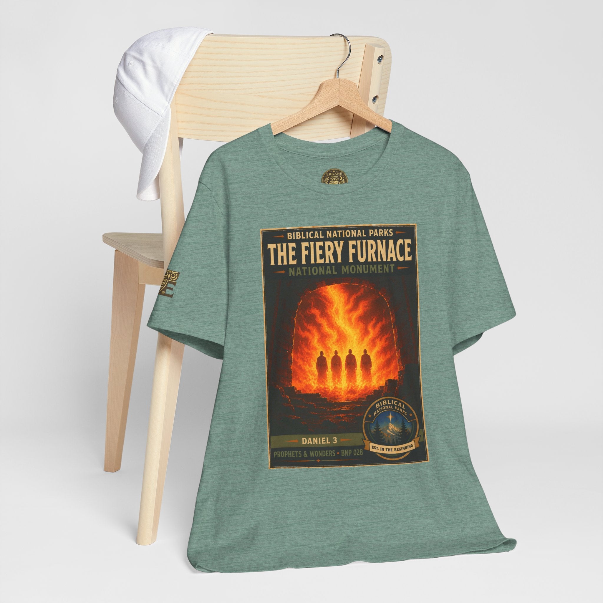 Biblical National Parks Collection V- Prophets & Wonders #028/030 Daniel 3 | Vintage nature poster Tee | Biblical national parks graphic shirt