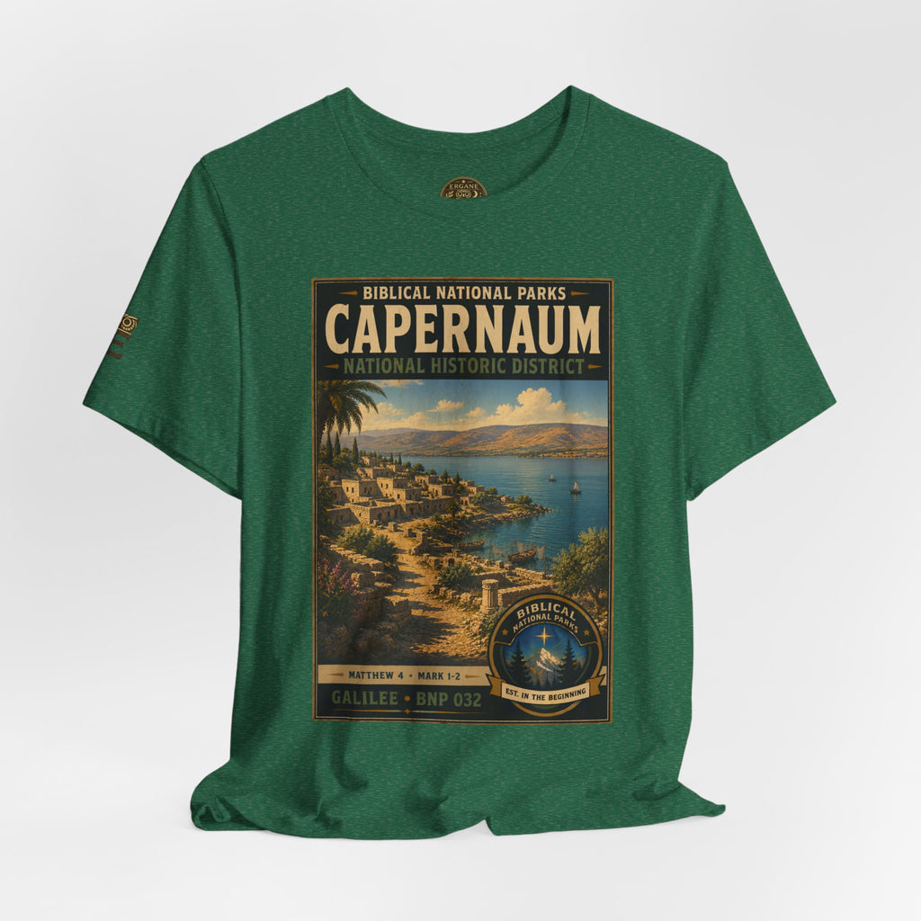 Biblical National Parks Collection VI- Galilee #032/035 Matthew 4 & Mark 1-2 | Vintage nature poster Tee | Biblical national parks graphic shirt