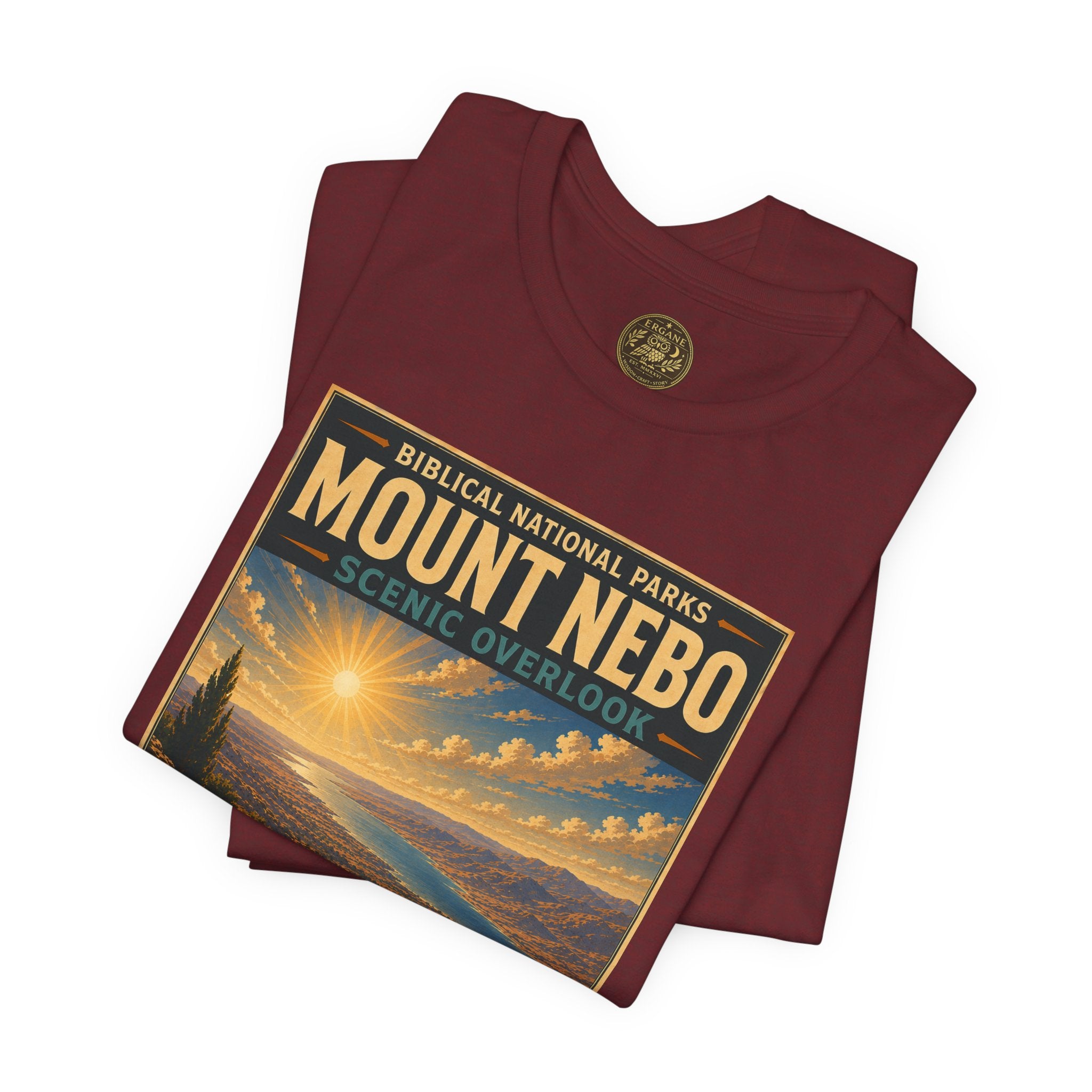 Biblical National Parks Collection III- The Promised Land #014/018 Deuteronomy 34:1 | Vintage nature poster Tee | Biblical national parks graphic shirt