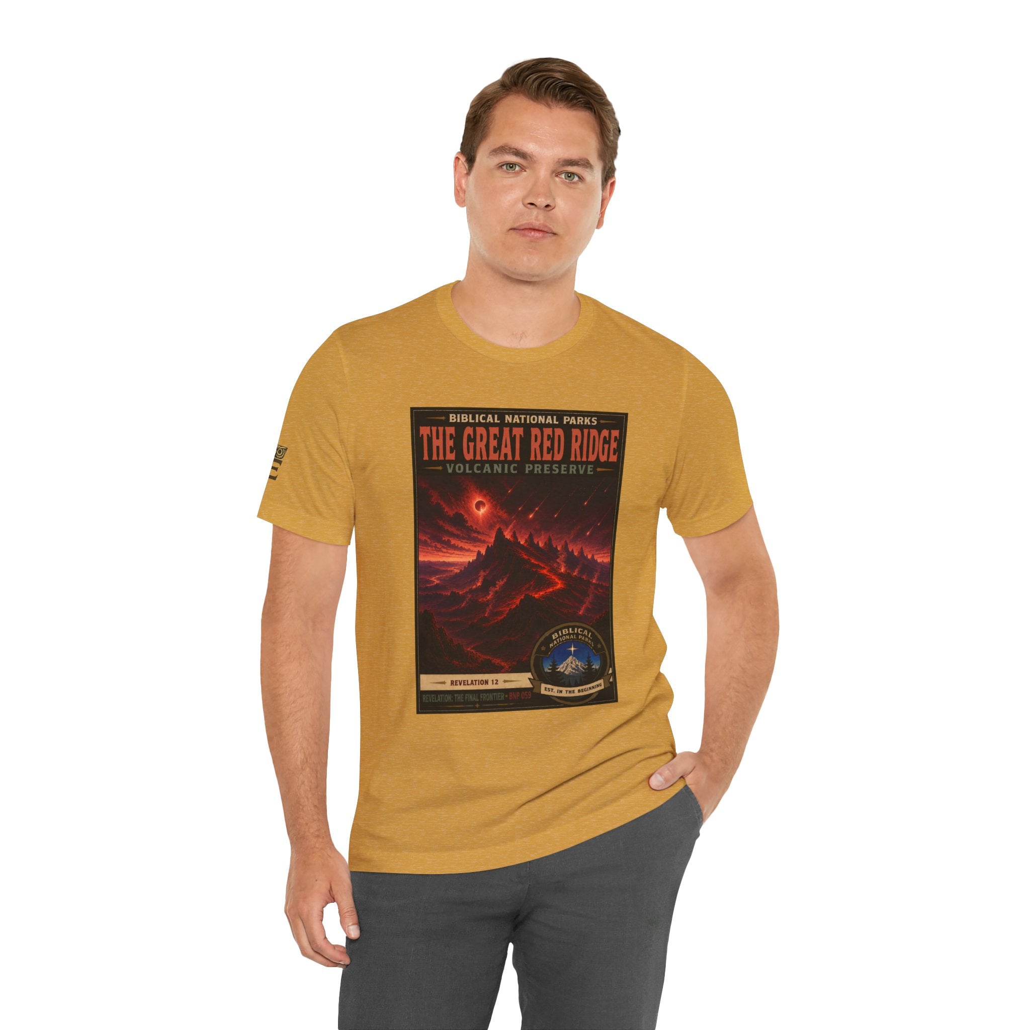 Biblical National Parks Collection X- #059/061 - Revelation: The Final Frontier | Revelation 12 | Vintage nature poster Tee | Biblical national parks graphic shirt