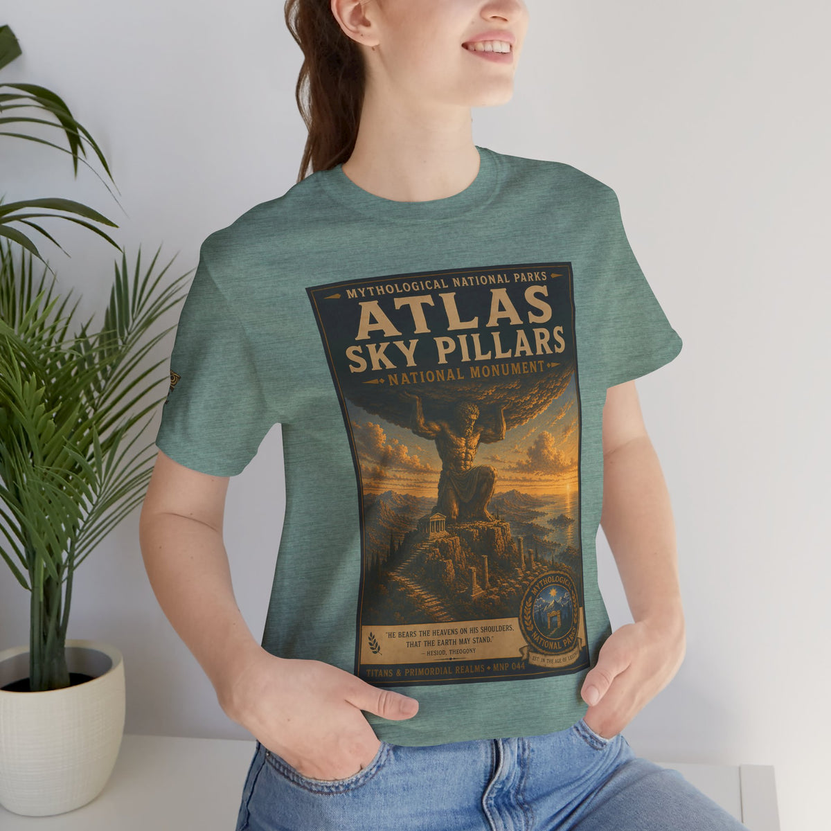 Mythological National Parks COLLECTION V- #044-050 TITANS & PRIMORDIAL REALMS | Vintage nature poster Tee | Mythological National Parks graphic shirt