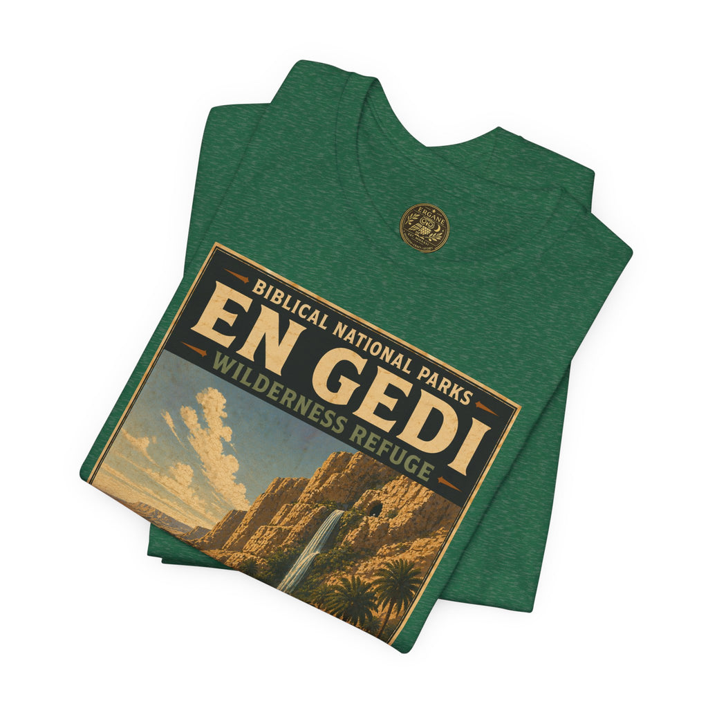 Biblical National Parks Collection IV- Heros & Battlefields #022/023 1 Samuel 23-24 | Vintage nature poster Tee | Biblical national parks graphic shirt