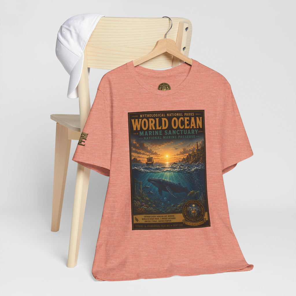 Mythological National Parks COLLECTION V- #050-050 TITANS & PRIMORDIAL REALMS | Vintage nature poster Tee | Mythological National Parks graphic shirt