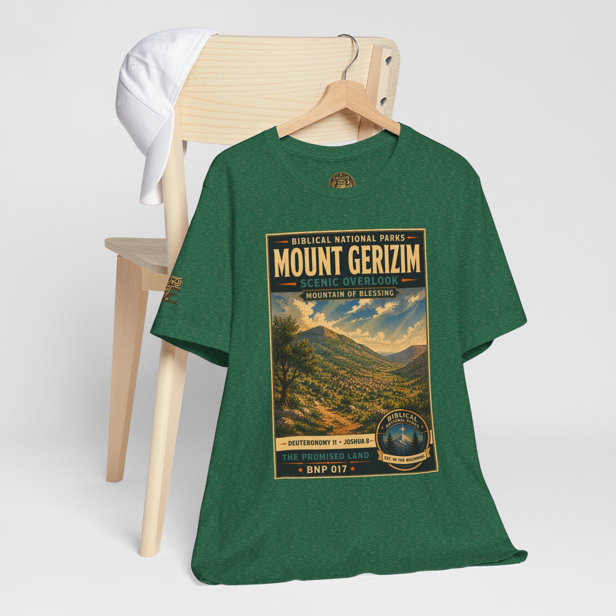 Biblical National Parks Collection III- The Promised Land #017/018 Joshua 8 | Vintage nature poster Tee | Biblical national parks graphic shirt