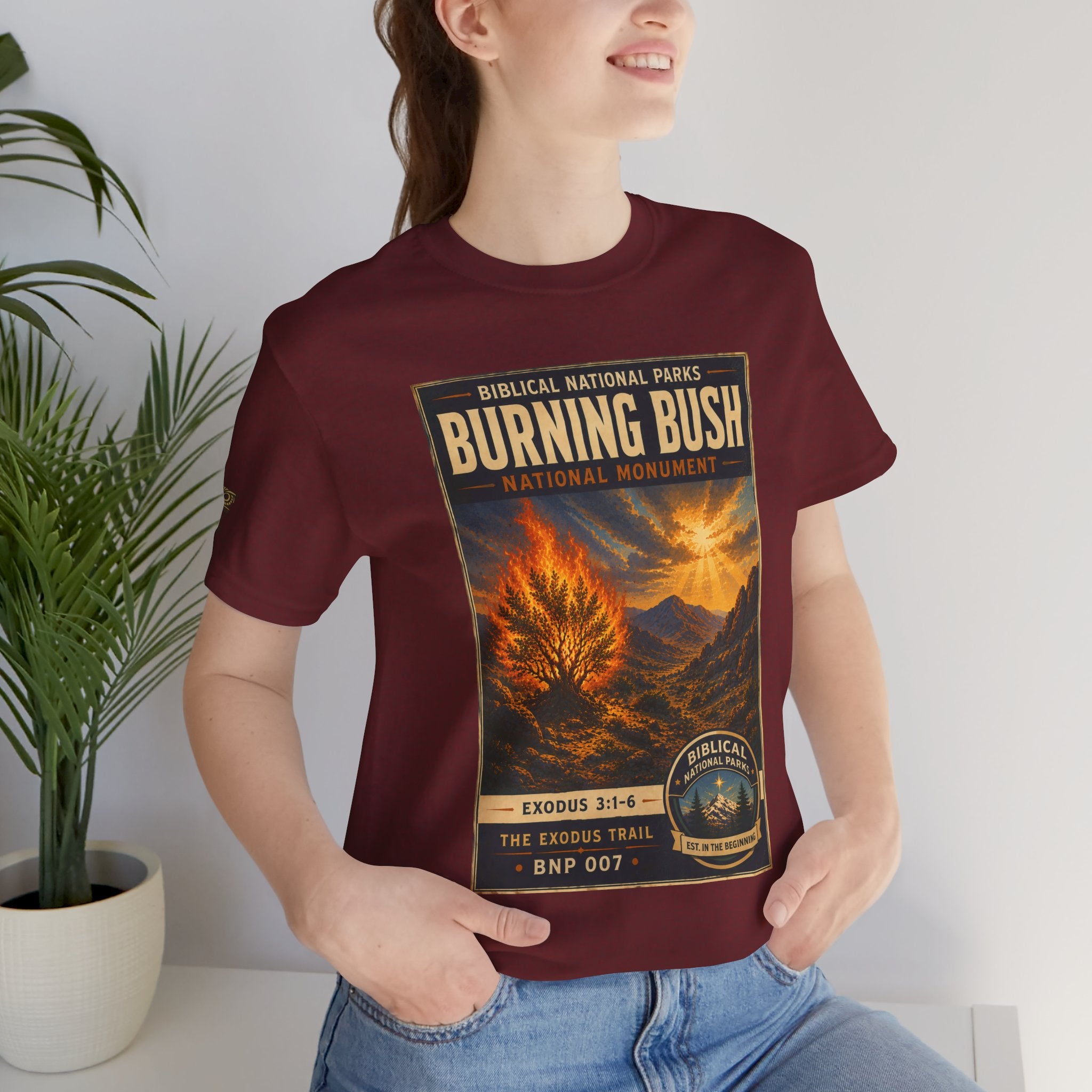 Biblical National Parks Collection II- The Exodus Trail #007/013 Exodus 3: 1-6 | Vintage nature poster Tee | Biblical national parks graphic shirt