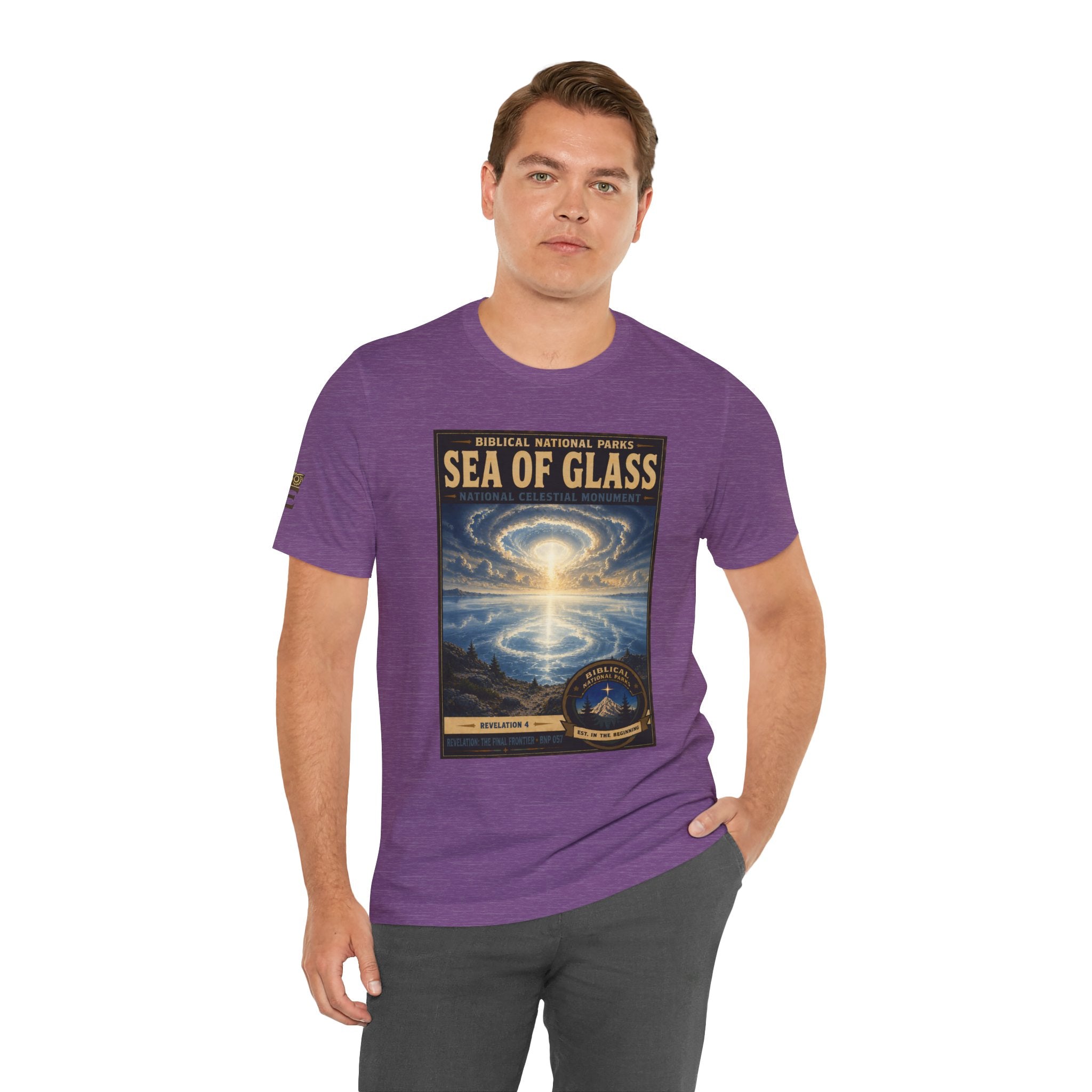 Biblical National Parks Collection X- #057/061 - Revelation: The Final Frontier | Revelation 4 | Vintage nature poster Tee | Biblical national parks graphic shirt