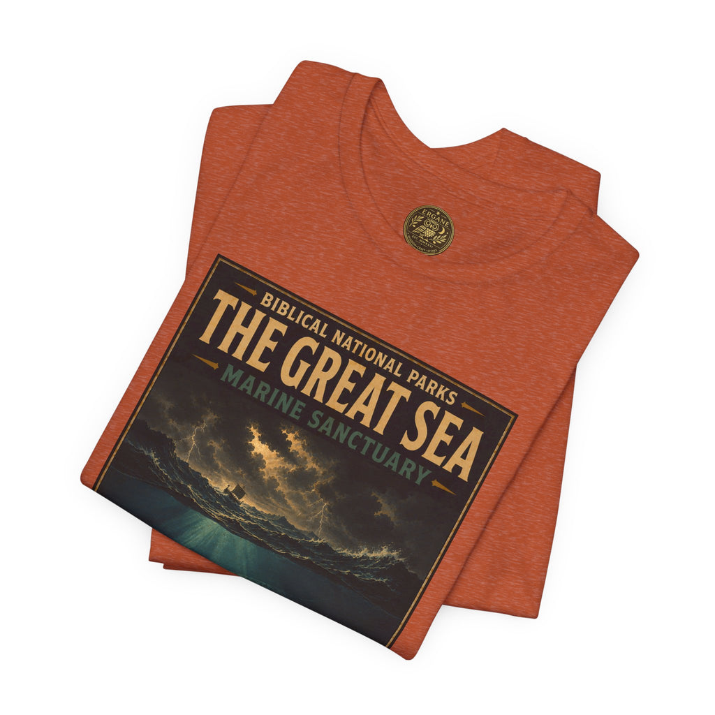 Biblical National Parks Collection V- Prophets & Wonders #030/030 Jonah 1-2 | Vintage nature poster Tee | Biblical national parks graphic shirt