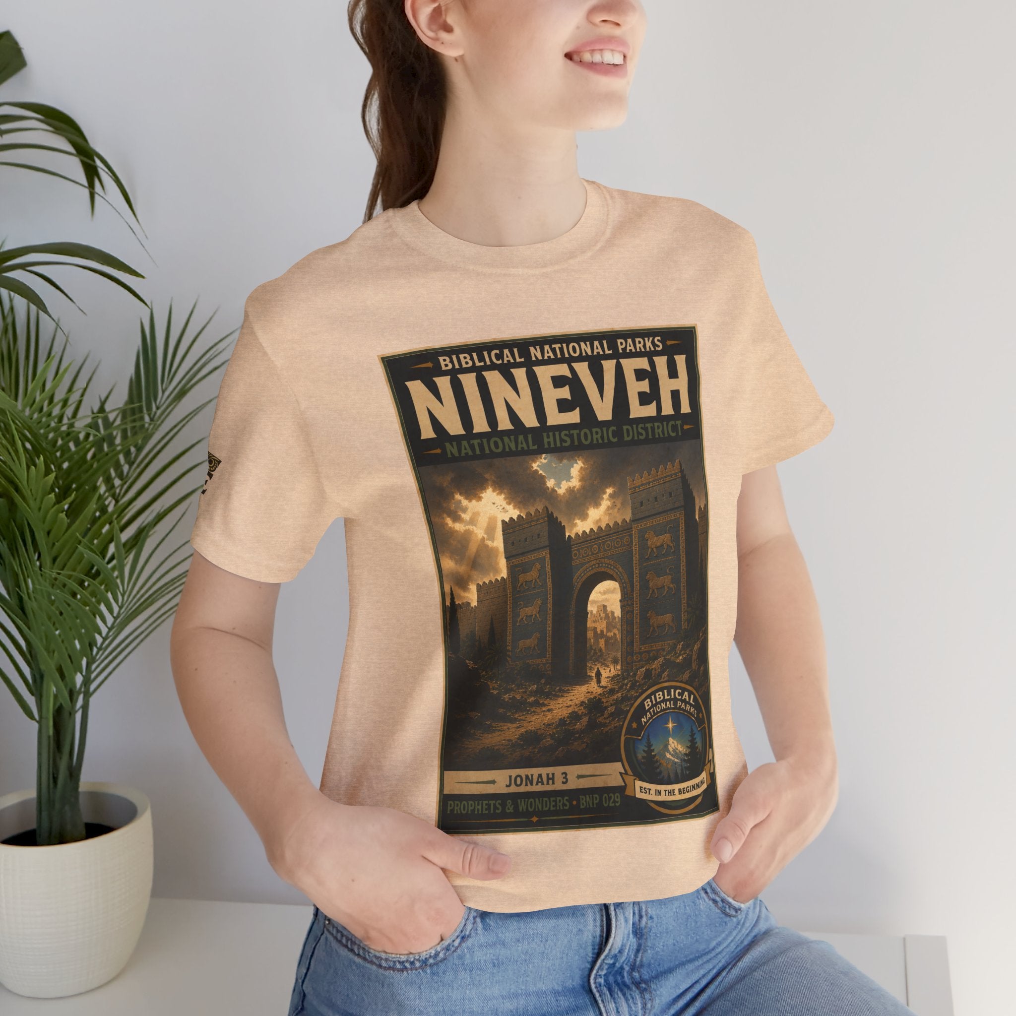 Biblical National Parks Collection V- Prophets & Wonders #029/030 Jonah 3 | Vintage nature poster Tee | Biblical national parks graphic shirt