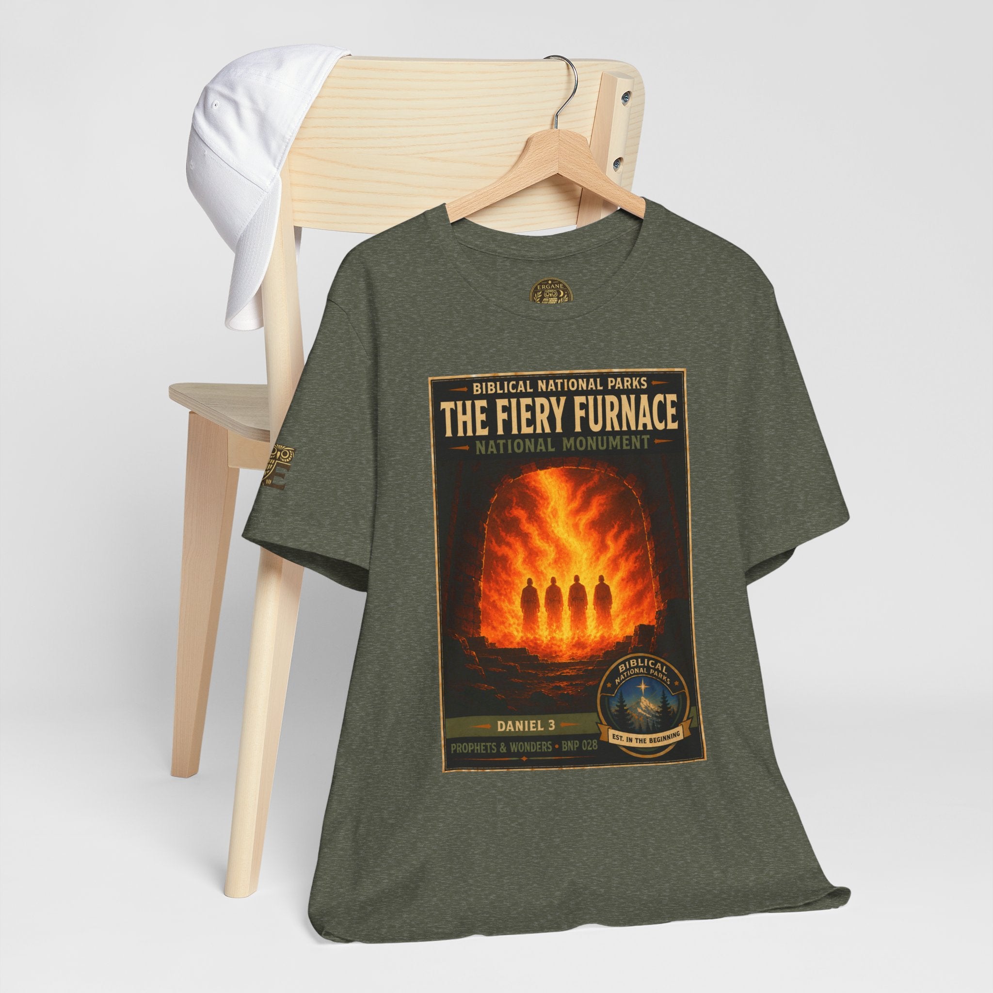 Biblical National Parks Collection V- Prophets & Wonders #028/030 Daniel 3 | Vintage nature poster Tee | Biblical national parks graphic shirt