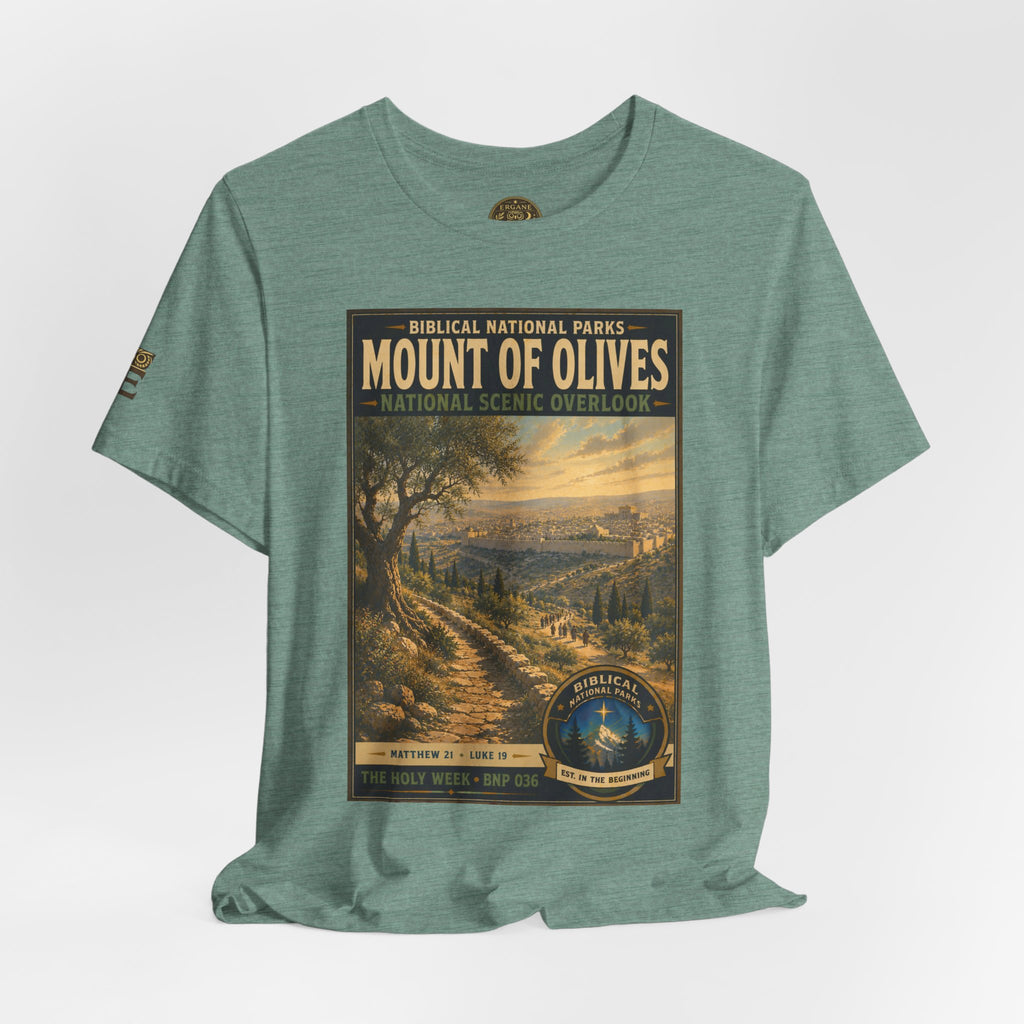 Biblical National Parks Collection VII- The Holy Week #036/041 | Matthew 21 - Luke 19 | Vintage nature poster Tee | Biblical national parks graphic shirt