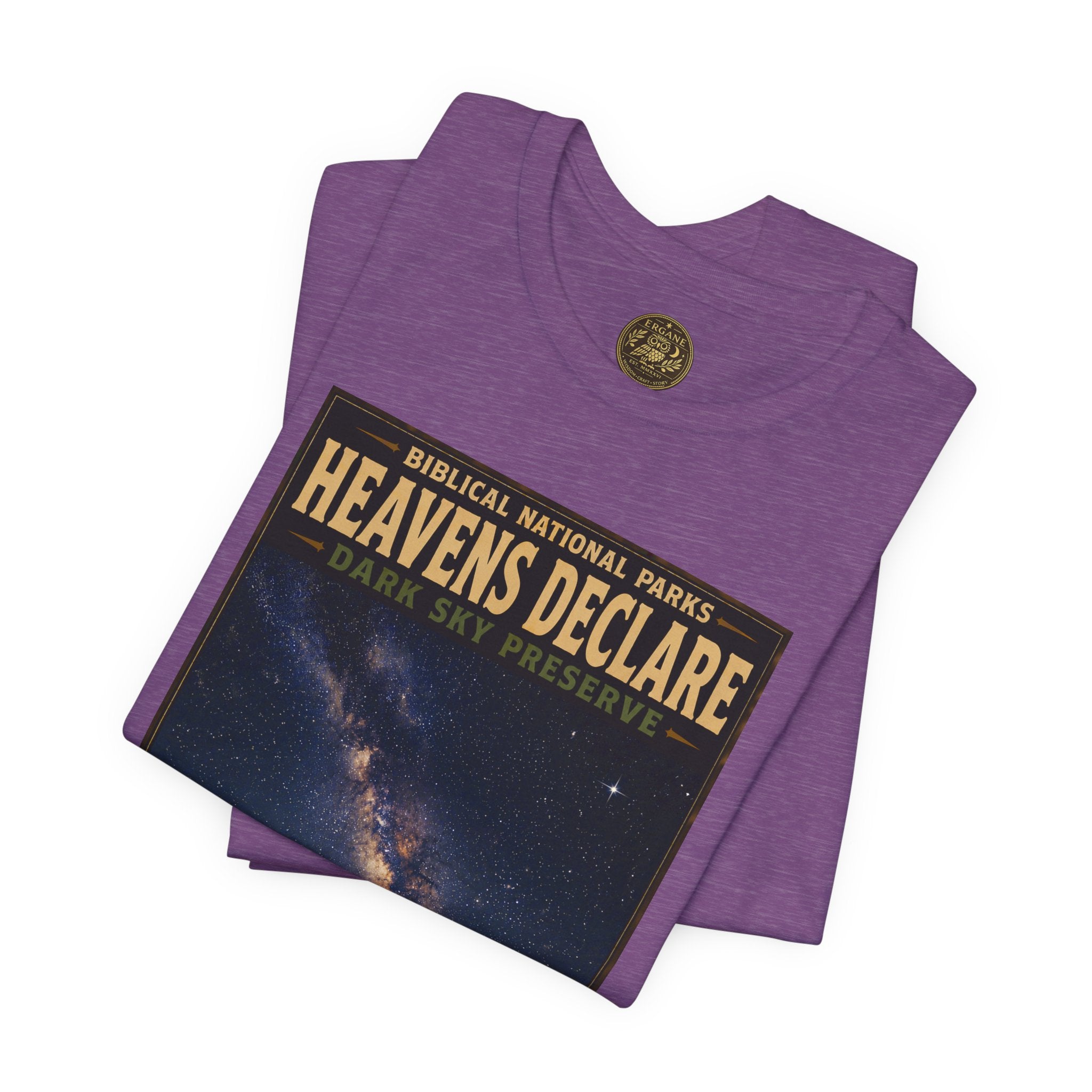 Biblical National Parks Collection IX- #054/054 -Psalms & Sacred Landscapes | Psalm 19:1 | Vintage nature poster Tee | Biblical national parks graphic shirt