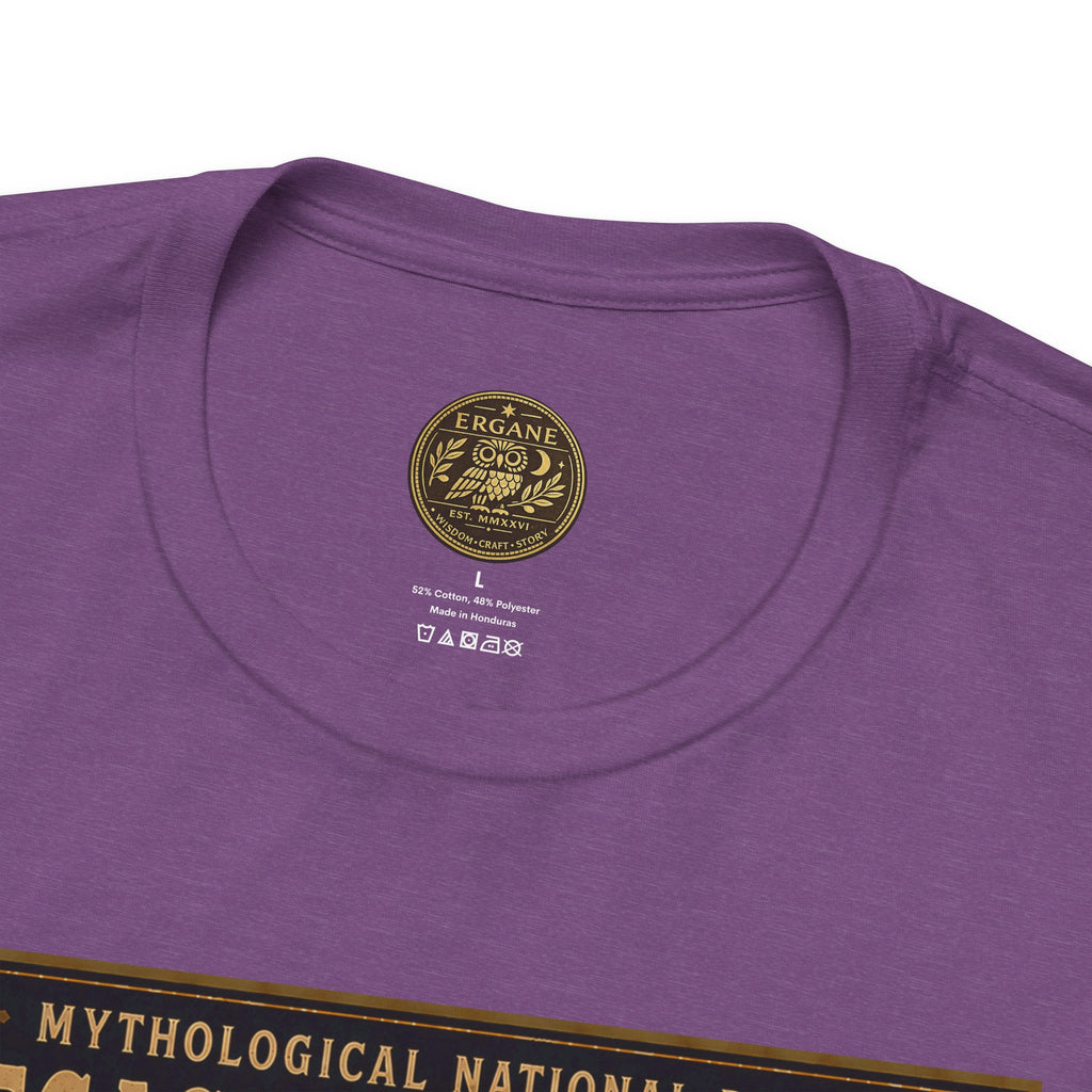 Mythological National Parks Collection III- #020-028 - Heros & Monsters | Vintage nature poster Tee | Mythological National Parks graphic shirt