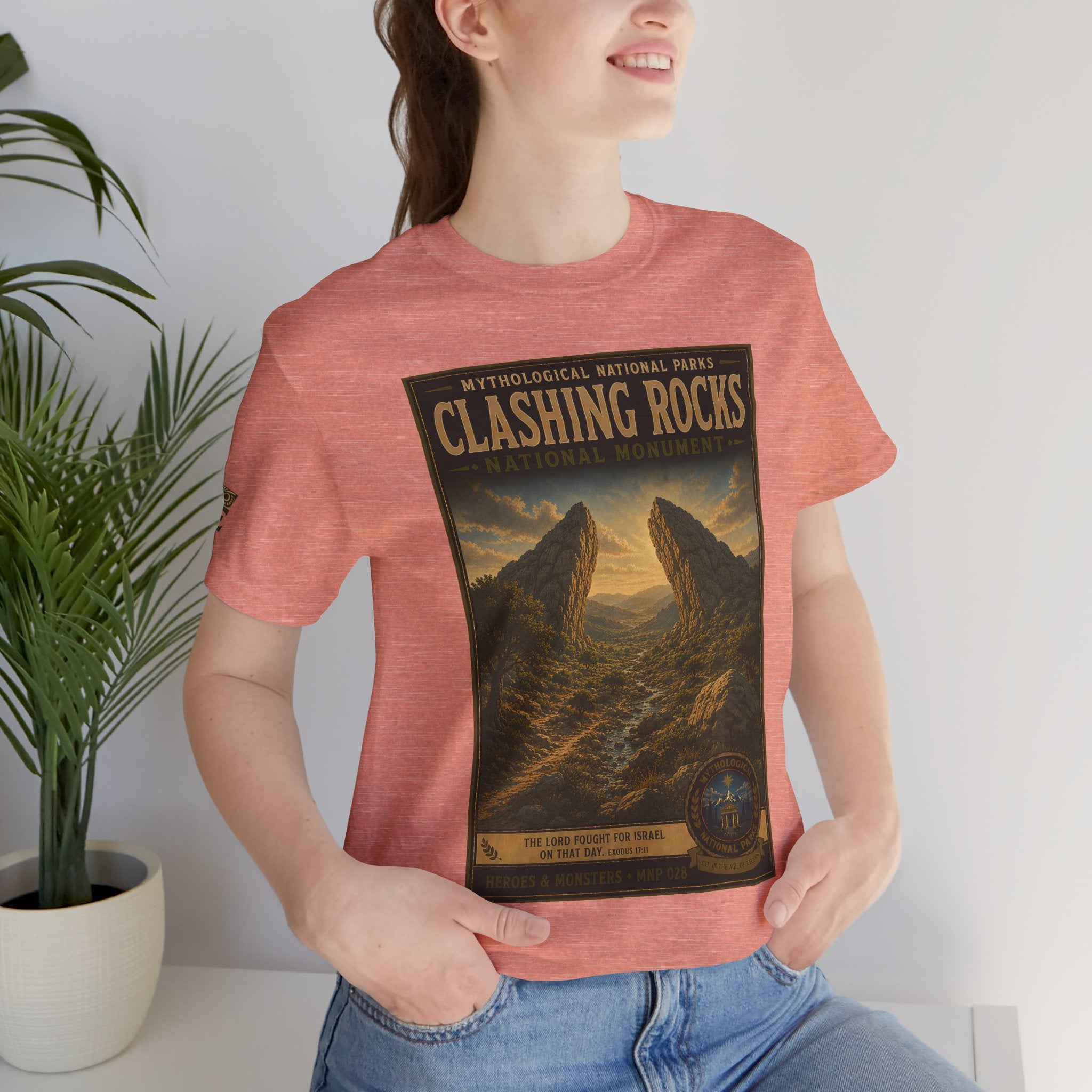 Mythological National Parks Collection III- #028-028 - Heros & Monsters | Vintage nature poster Tee | Mythological National Parks graphic shirt