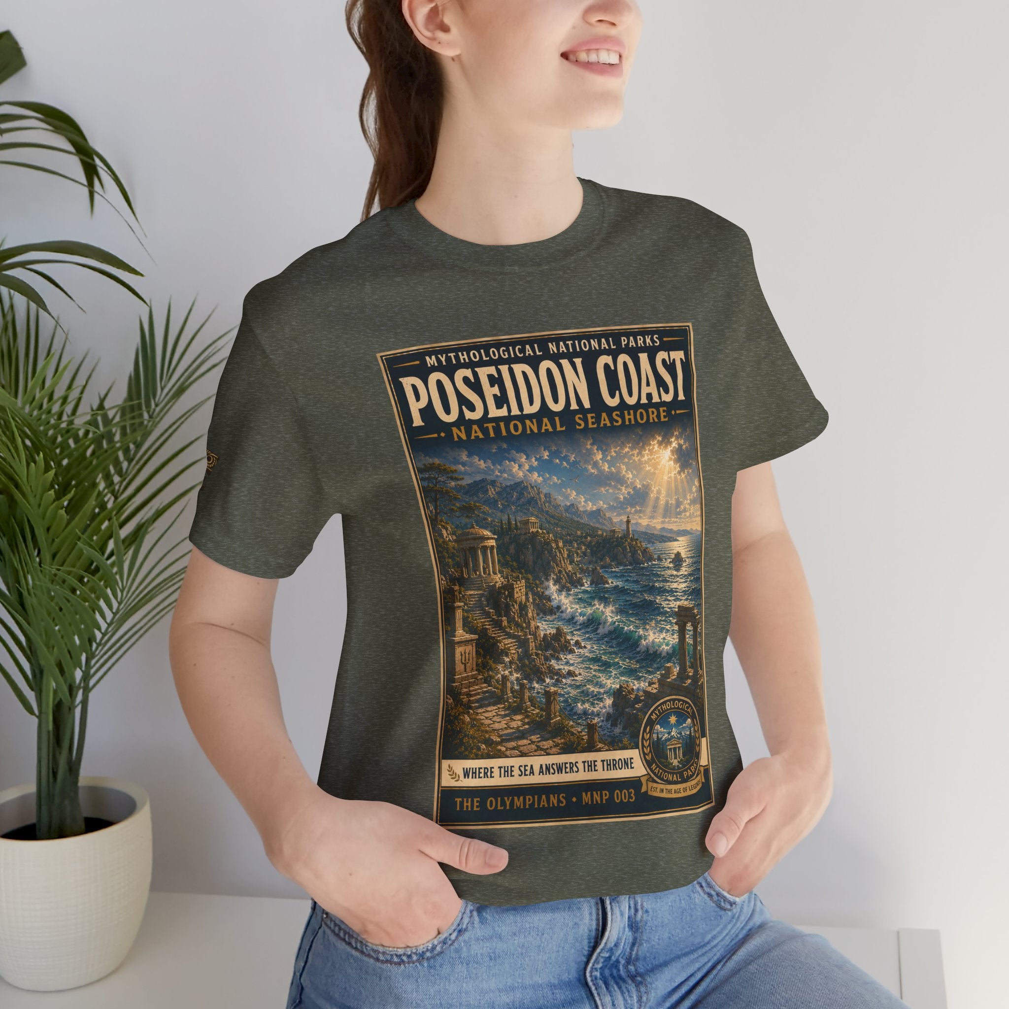 Mythological National Parks Collection I- #003-007 - The Olympians | Vintage nature poster Tee | Mythological National Parks graphic shirt