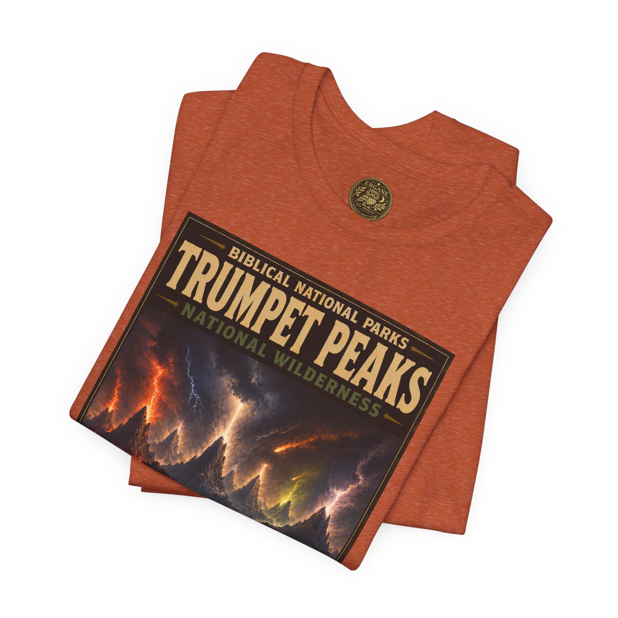 Biblical National Parks Collection X- #058/061 - Revelation: The Final Frontier | Revelation 8-9 | Vintage nature poster Tee | Biblical national parks graphic shirt