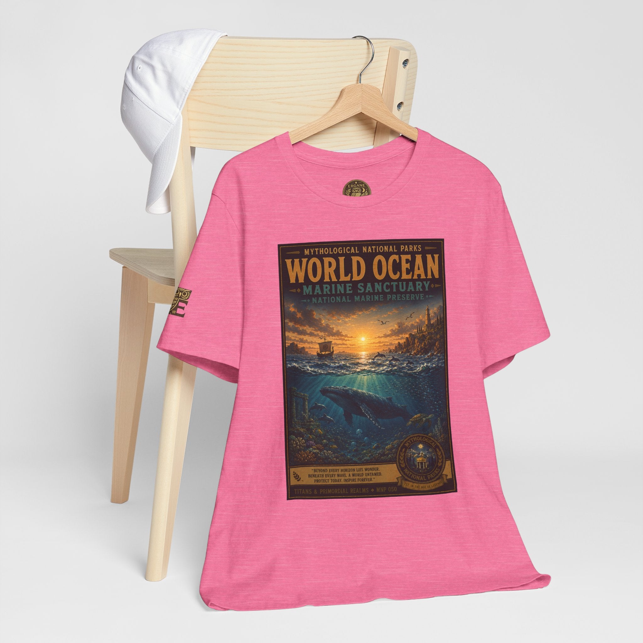 Mythological National Parks COLLECTION V- #050-050 TITANS & PRIMORDIAL REALMS | Vintage nature poster Tee | Mythological National Parks graphic shirt