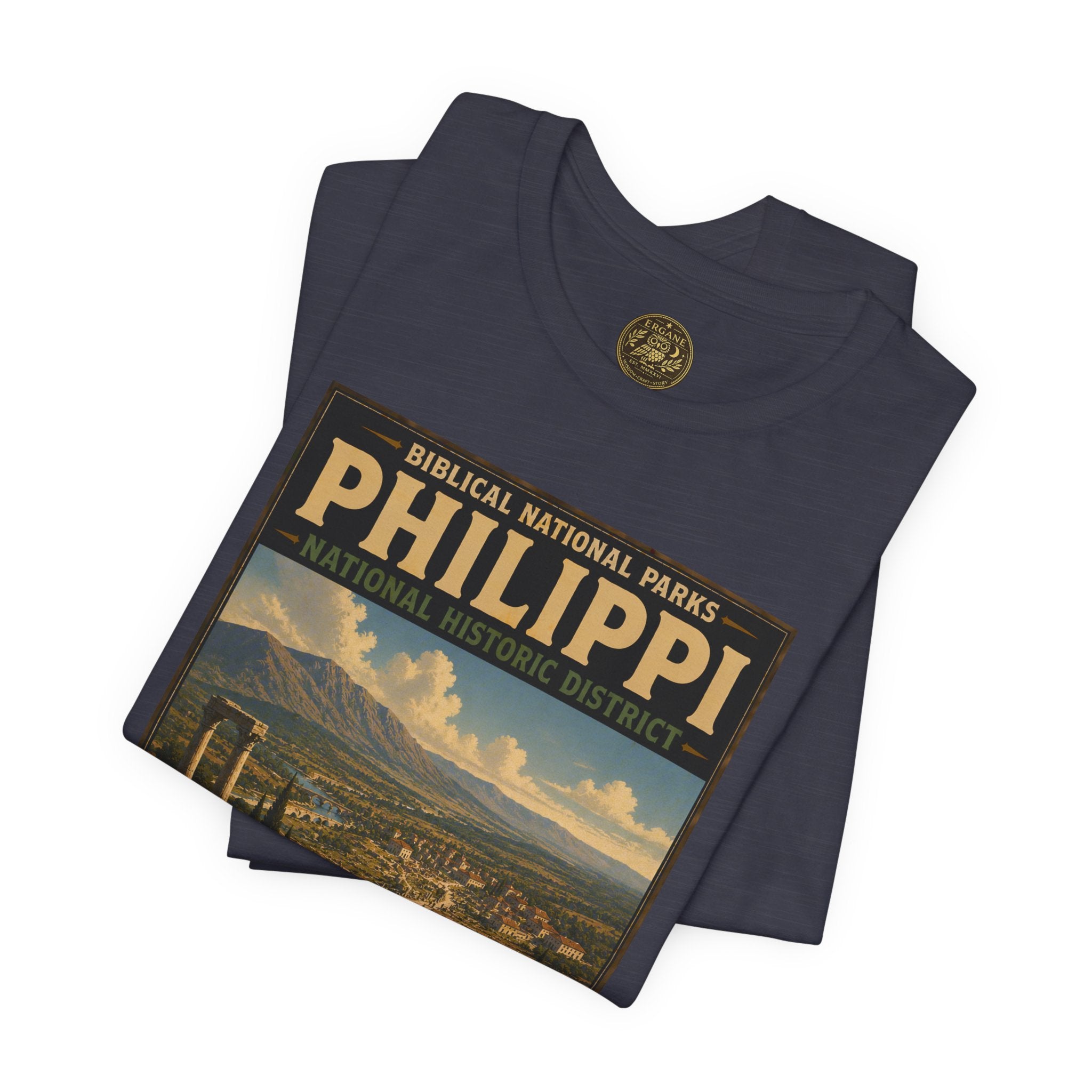Biblical National Parks Collection VIII- The Apostles' Trails #045/049 | Acts 16 | Vintage nature poster Tee | Biblical national parks graphic shirt