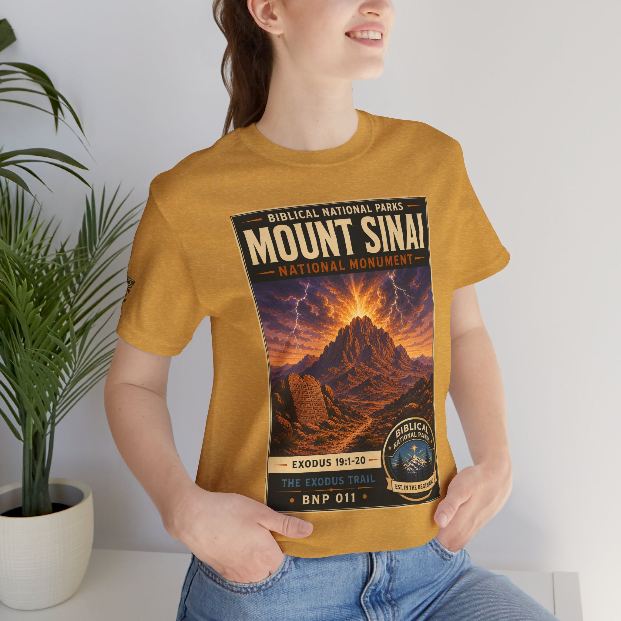 Biblical National Parks Collection II- The Exodus Trail #011/013 Exodus 19: 1-20 | Vintage nature poster Tee | Biblical national parks graphic shirt