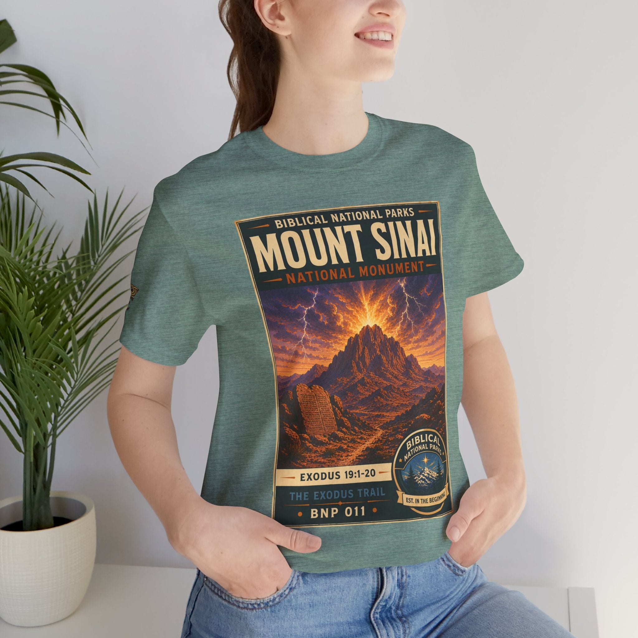 Biblical National Parks Collection II- The Exodus Trail #011/013 Exodus 19: 1-20 | Vintage nature poster Tee | Biblical national parks graphic shirt