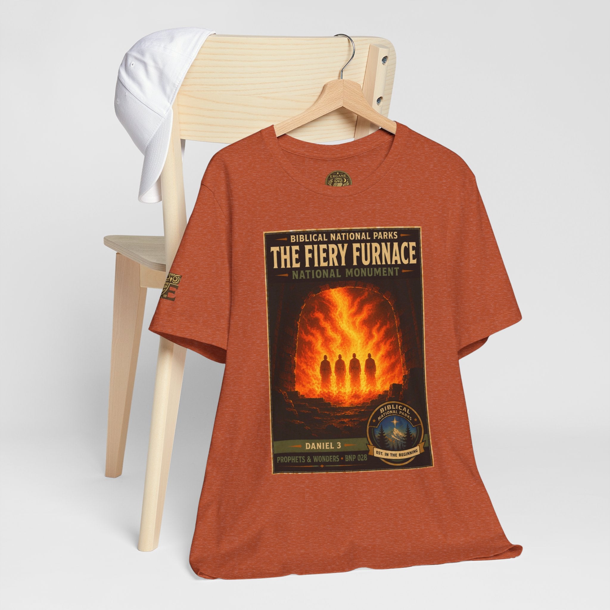 Biblical National Parks Collection V- Prophets & Wonders #028/030 Daniel 3 | Vintage nature poster Tee | Biblical national parks graphic shirt