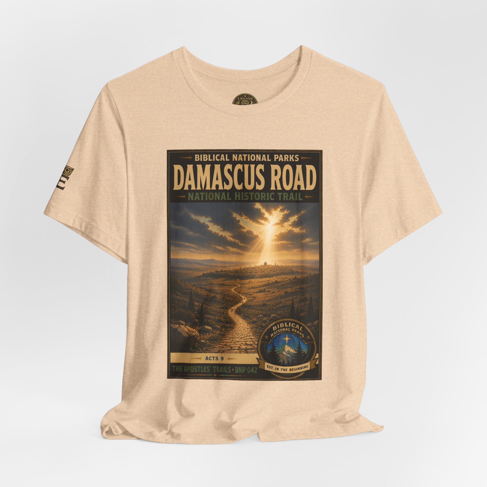 Biblical National Parks Collection VIII- The Apostles' Trails #042/049 | Acts 9 | Vintage nature poster Tee | Biblical national parks graphic shirt