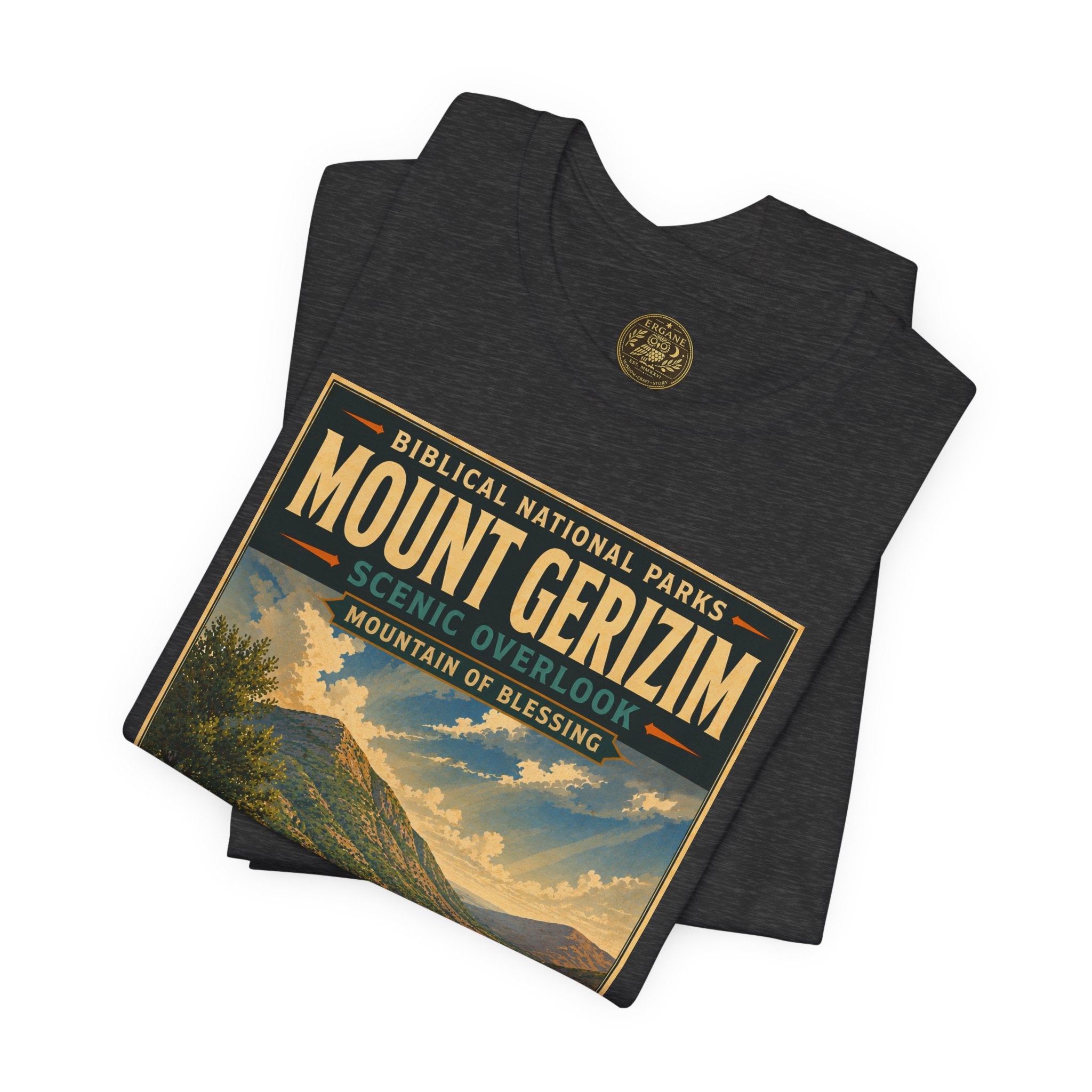 Biblical National Parks Collection III- The Promised Land #017/018 Joshua 8 | Vintage nature poster Tee | Biblical national parks graphic shirt