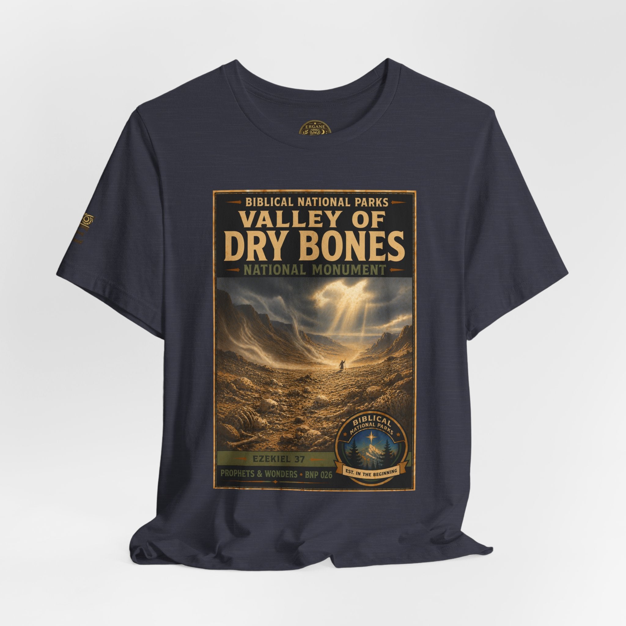 Biblical National Parks Collection V- Prophets & Wonders #026/030 Ezekiel 37  | Vintage nature poster Tee | Biblical national parks graphic shirt