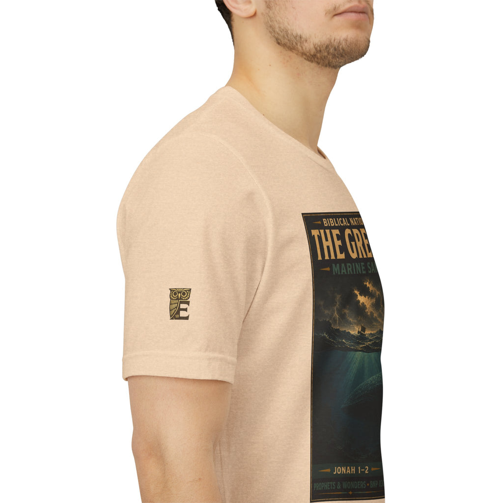 Biblical National Parks Collection V- Prophets & Wonders #030/030 Jonah 1-2 | Vintage nature poster Tee | Biblical national parks graphic shirt