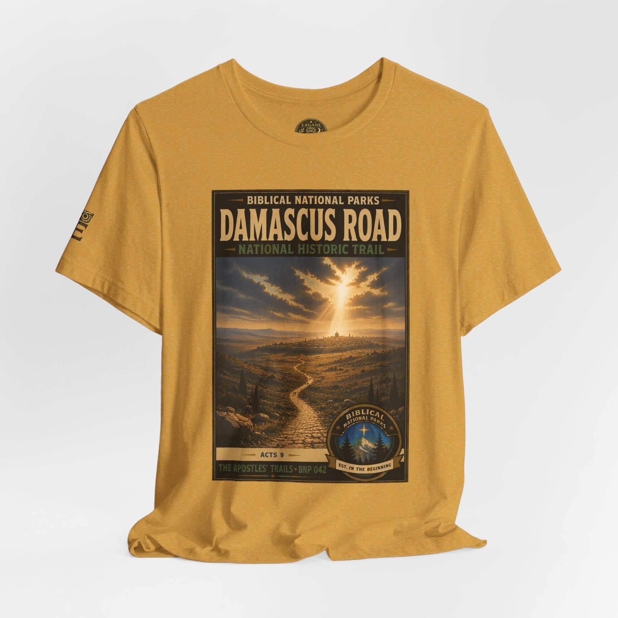 Biblical National Parks Collection VIII- The Apostles' Trails #042/049 | Acts 9 | Vintage nature poster Tee | Biblical national parks graphic shirt