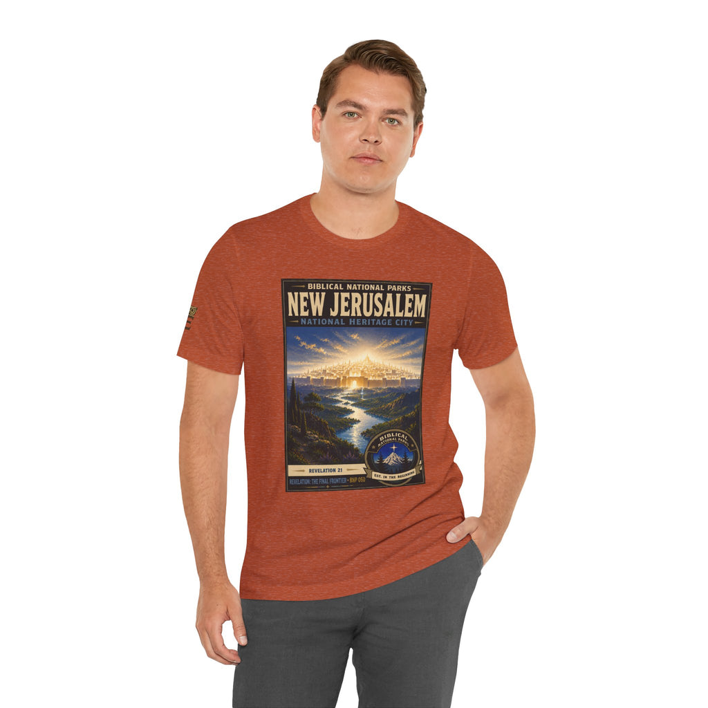 Biblical National Parks Collection X- #060/061 - Revelation: The Final Frontier | Revelation 21 | Vintage nature poster Tee | Biblical national parks graphic shirt 2