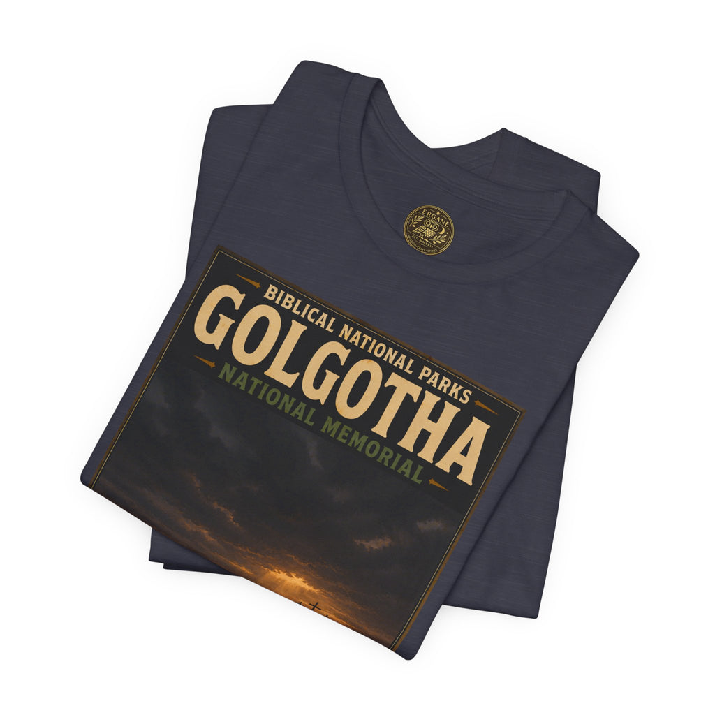 Biblical National Parks Collection VII- The Holy Week #039/041 | Matthew 27 - John 19 | Vintage nature poster Tee | Biblical national parks graphic shirt