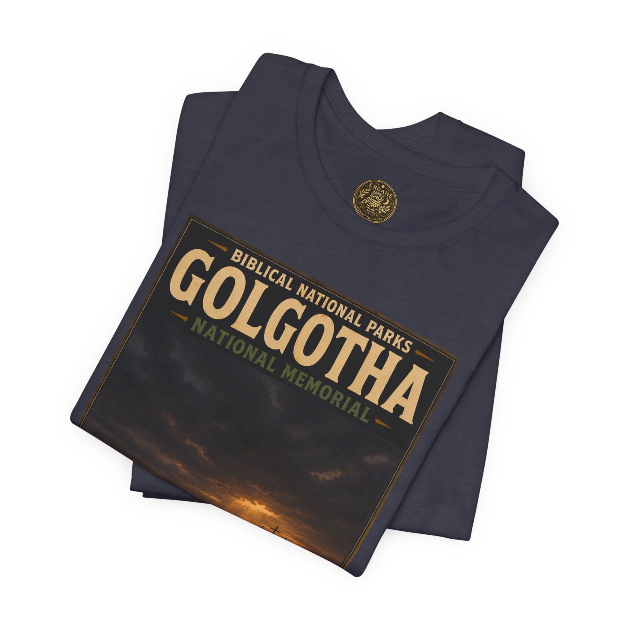 Biblical National Parks Collection VII- The Holy Week #039/041 | Matthew 27 - John 19 | Vintage nature poster Tee | Biblical national parks graphic shirt